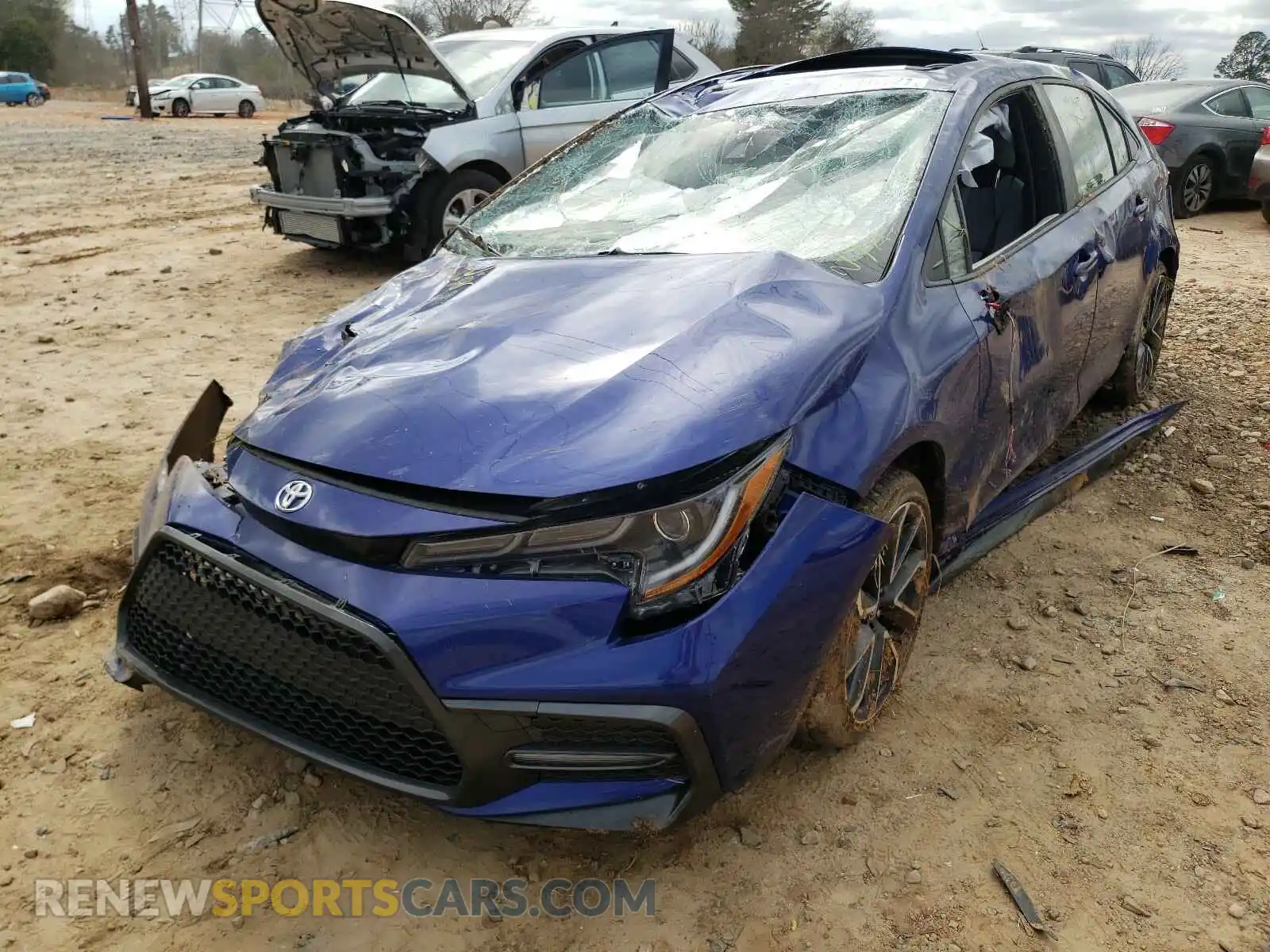 2 Photograph of a damaged car JTDP4RCE4LJ033239 TOYOTA COROLLA 2020