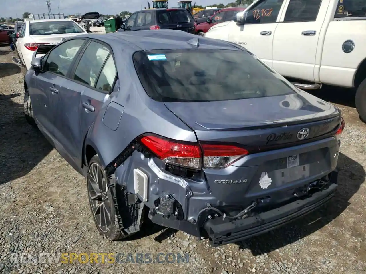 3 Photograph of a damaged car JTDP4RCE4LJ040465 TOYOTA COROLLA 2020