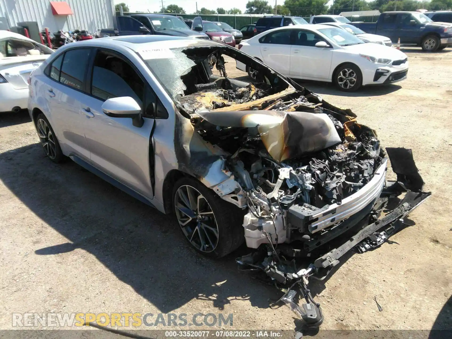 1 Photograph of a damaged car JTDP4RCE5LJ003053 TOYOTA COROLLA 2020