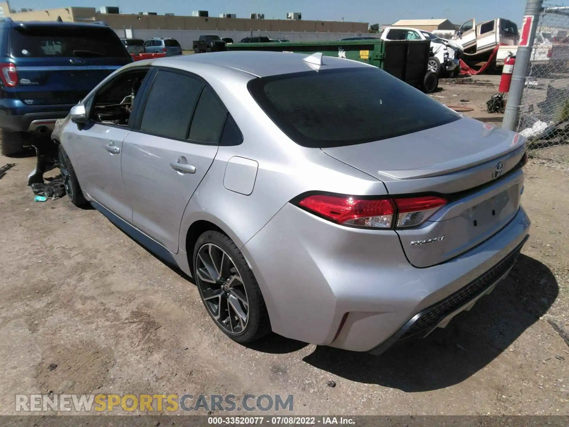 3 Photograph of a damaged car JTDP4RCE5LJ003053 TOYOTA COROLLA 2020