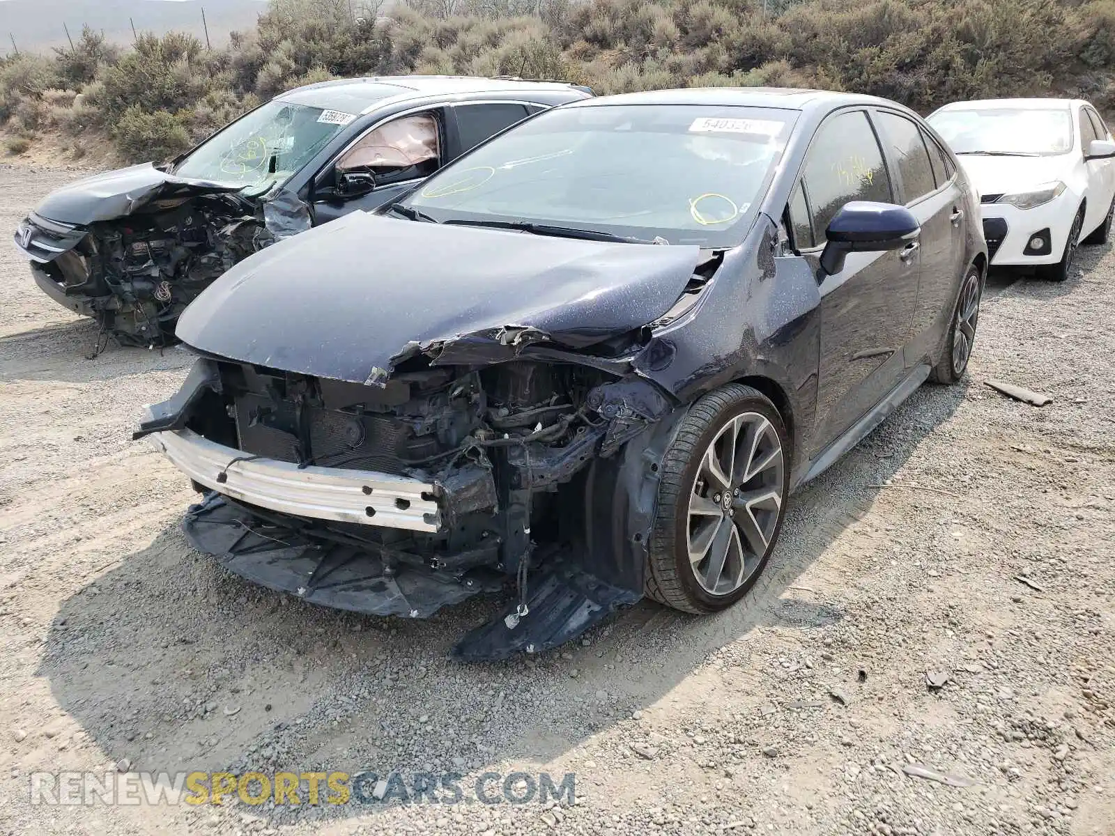 2 Photograph of a damaged car JTDP4RCE6LJ000887 TOYOTA COROLLA 2020