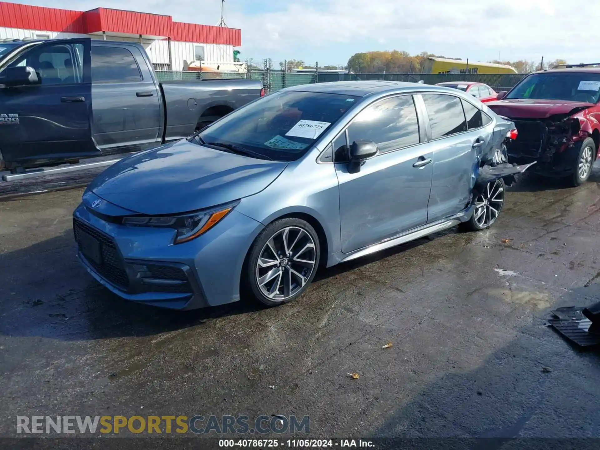 2 fotografías del automóvil dañado JTDP4RCE6LJ003420 TOYOTA COROLLA 2020