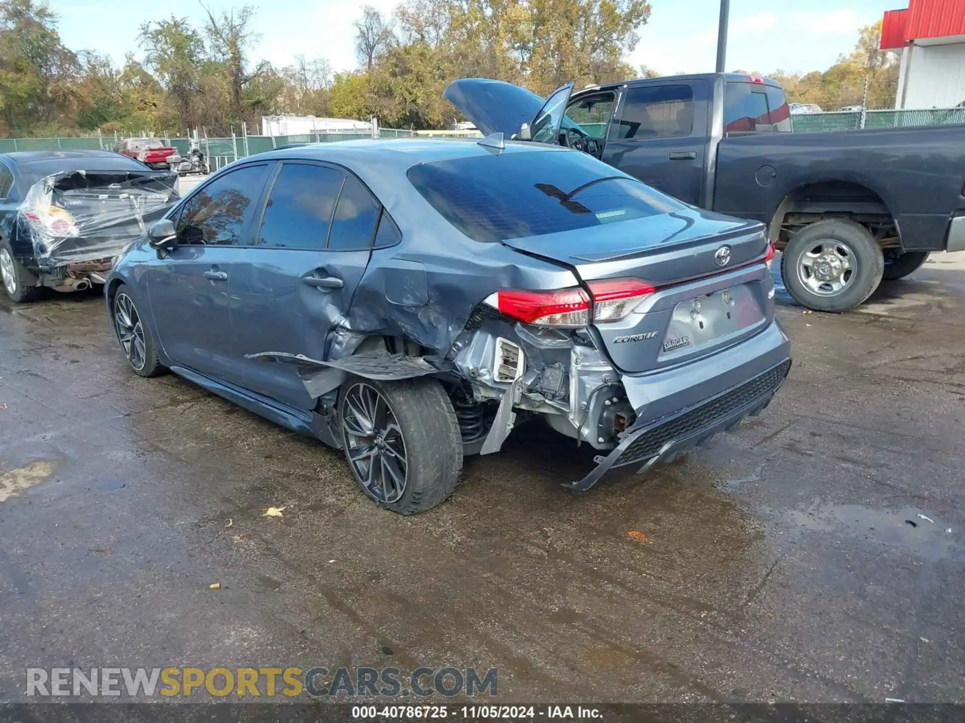 3 fotografías del automóvil dañado JTDP4RCE6LJ003420 TOYOTA COROLLA 2020