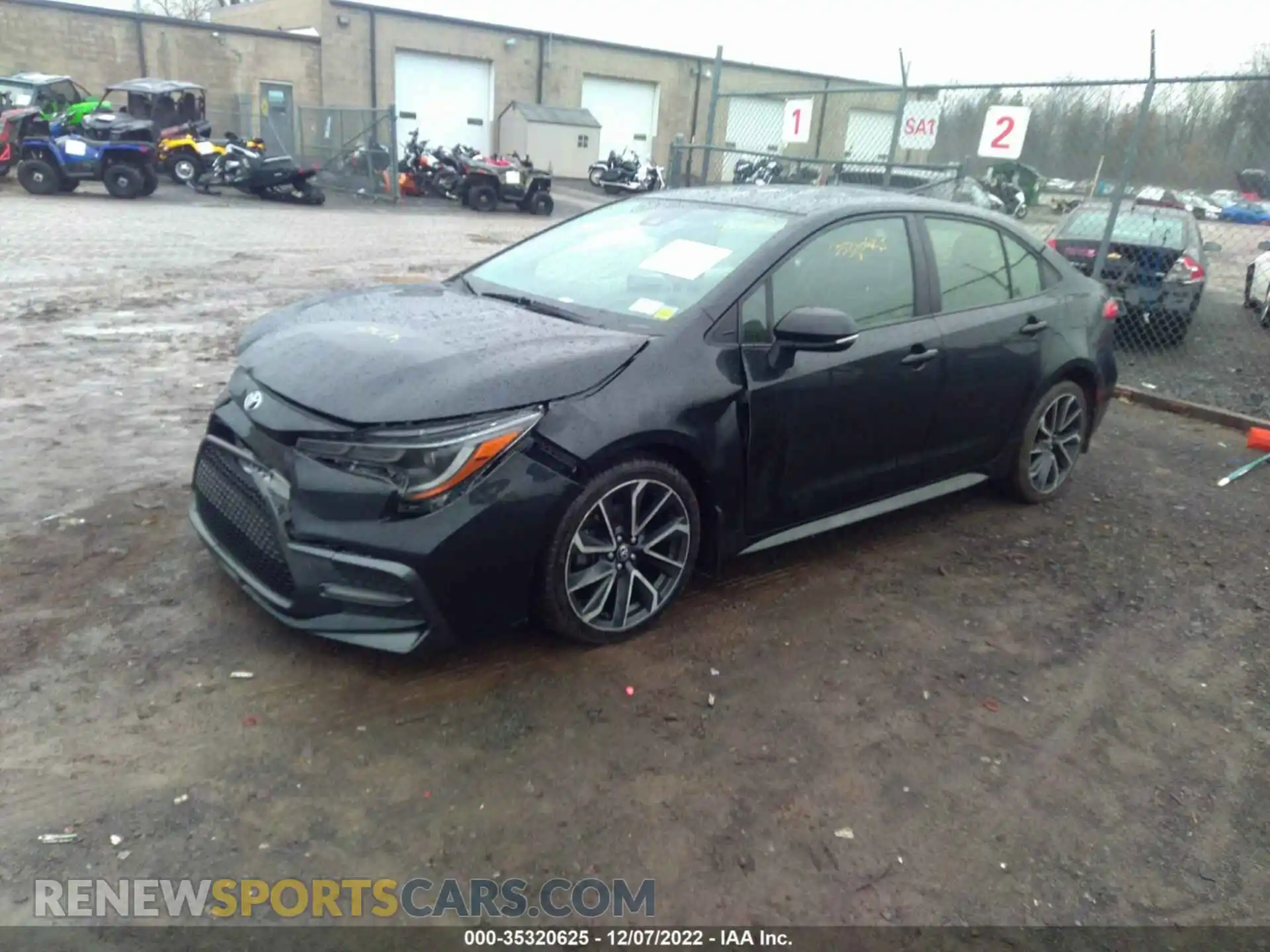 2 Photograph of a damaged car JTDP4RCE6LJ008245 TOYOTA COROLLA 2020