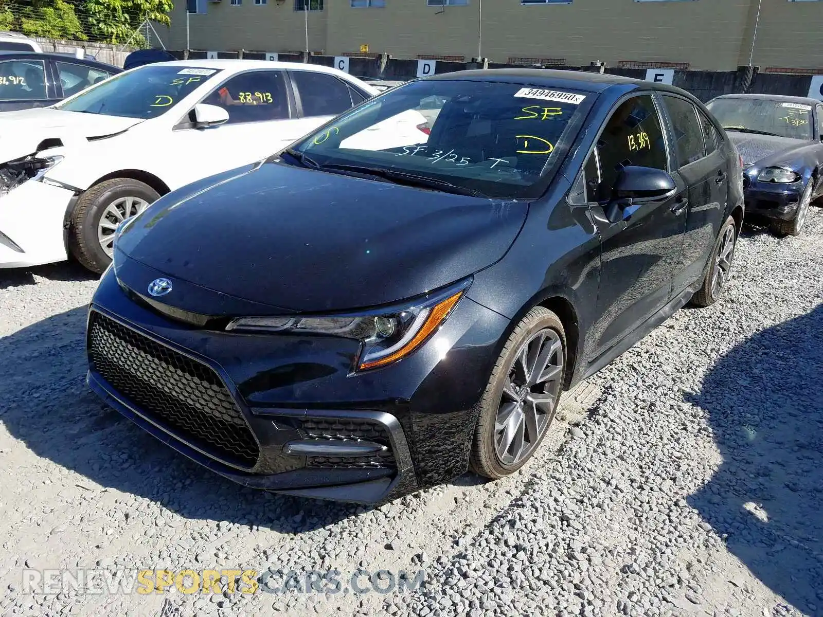2 Photograph of a damaged car JTDP4RCE6LJ017625 TOYOTA COROLLA 2020