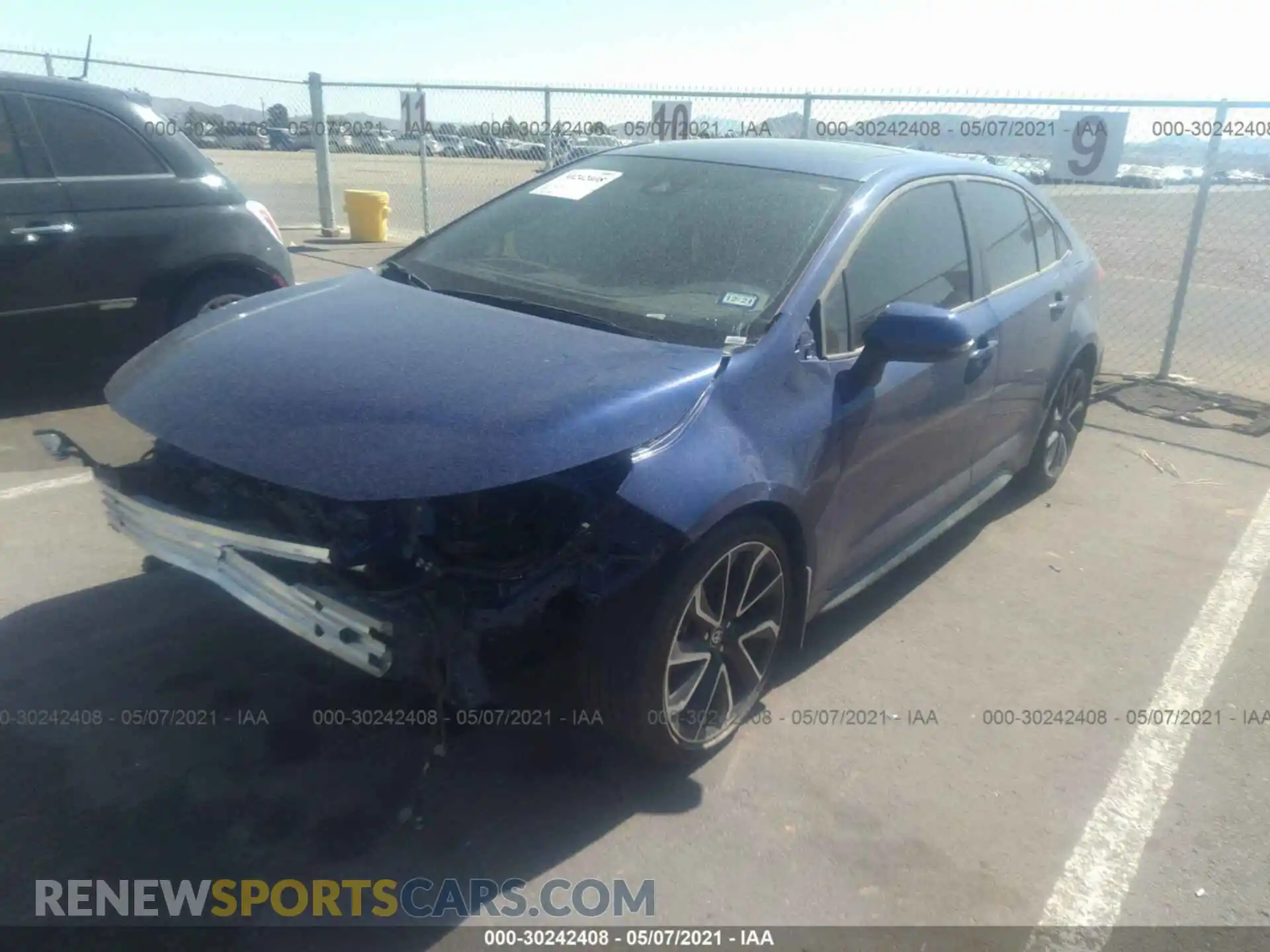 2 Photograph of a damaged car JTDP4RCE6LJ029614 TOYOTA COROLLA 2020