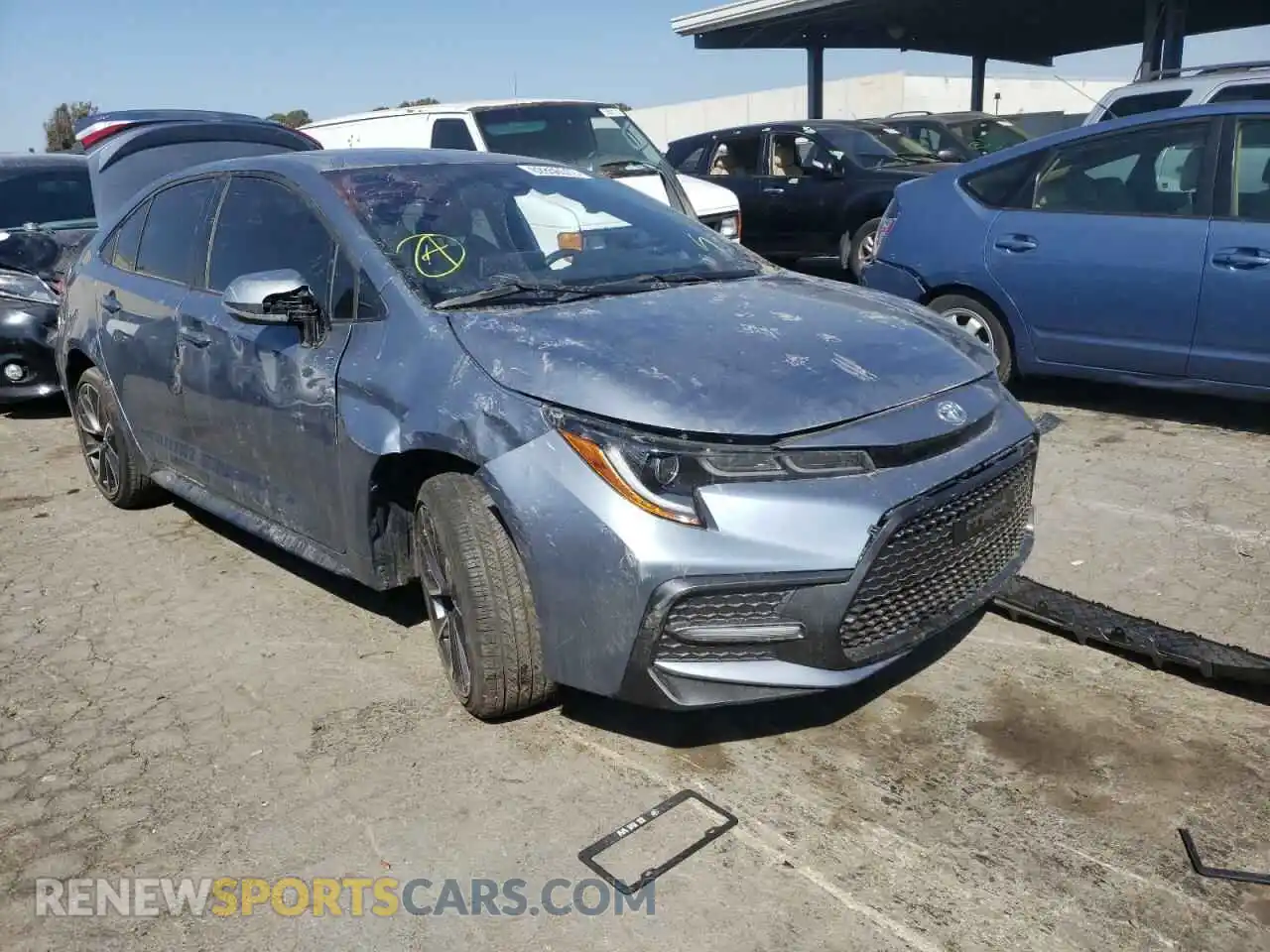 1 Photograph of a damaged car JTDP4RCE6LJ053069 TOYOTA COROLLA 2020