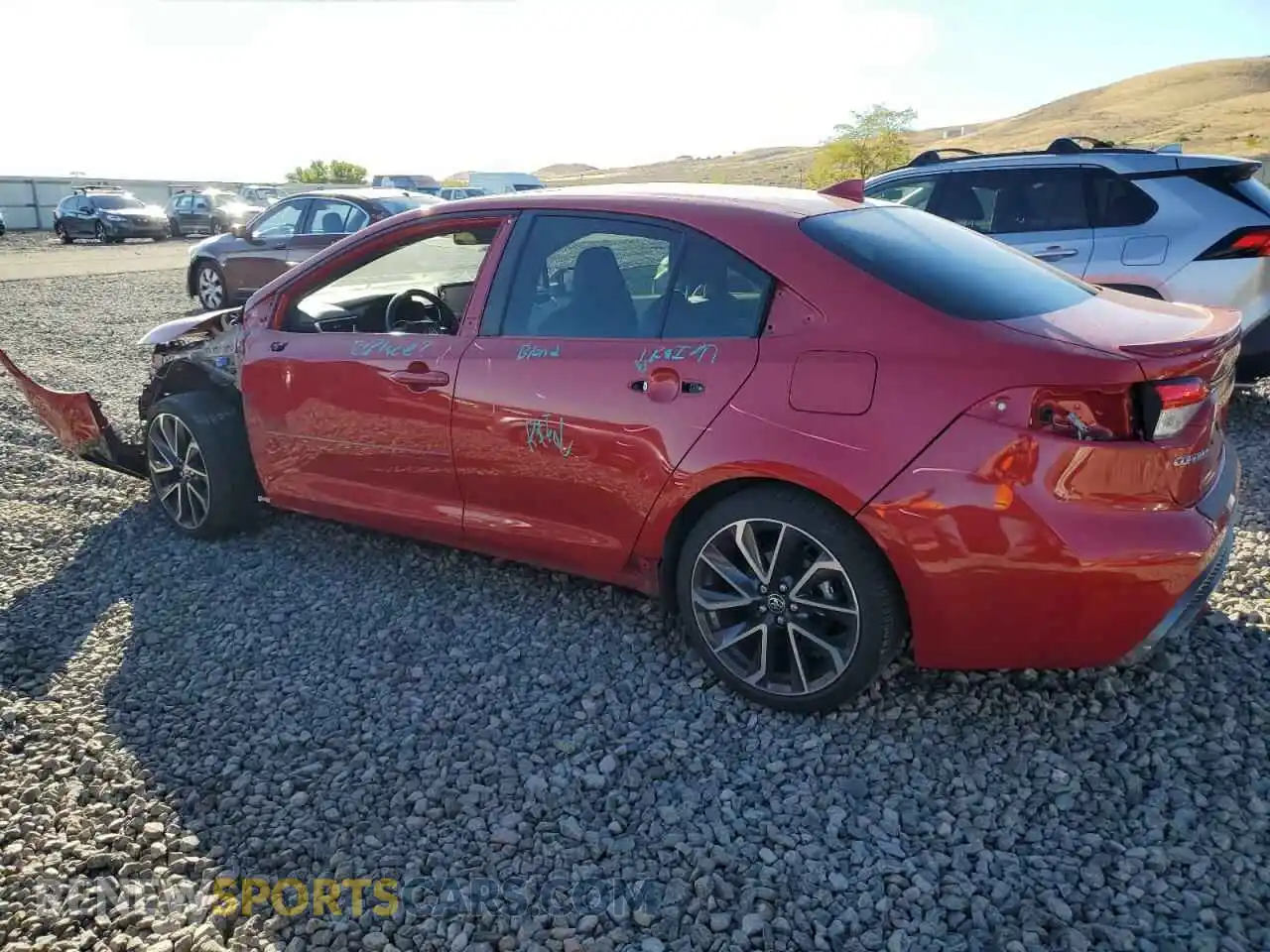 2 Photograph of a damaged car JTDP4RCE7LJ000803 TOYOTA COROLLA 2020