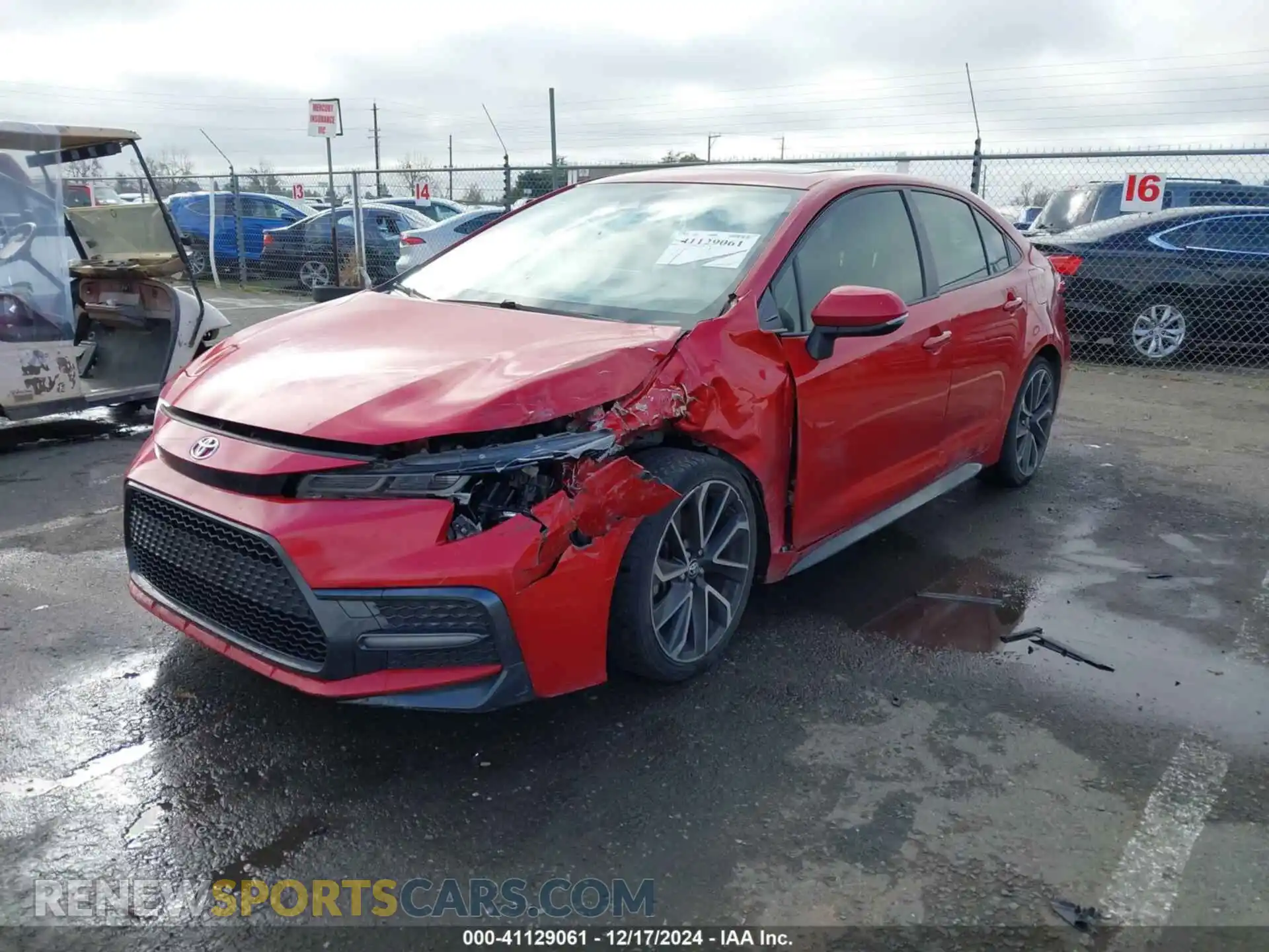 2 Фотография поврежденного автомобиля JTDP4RCE7LJ002499 TOYOTA COROLLA 2020