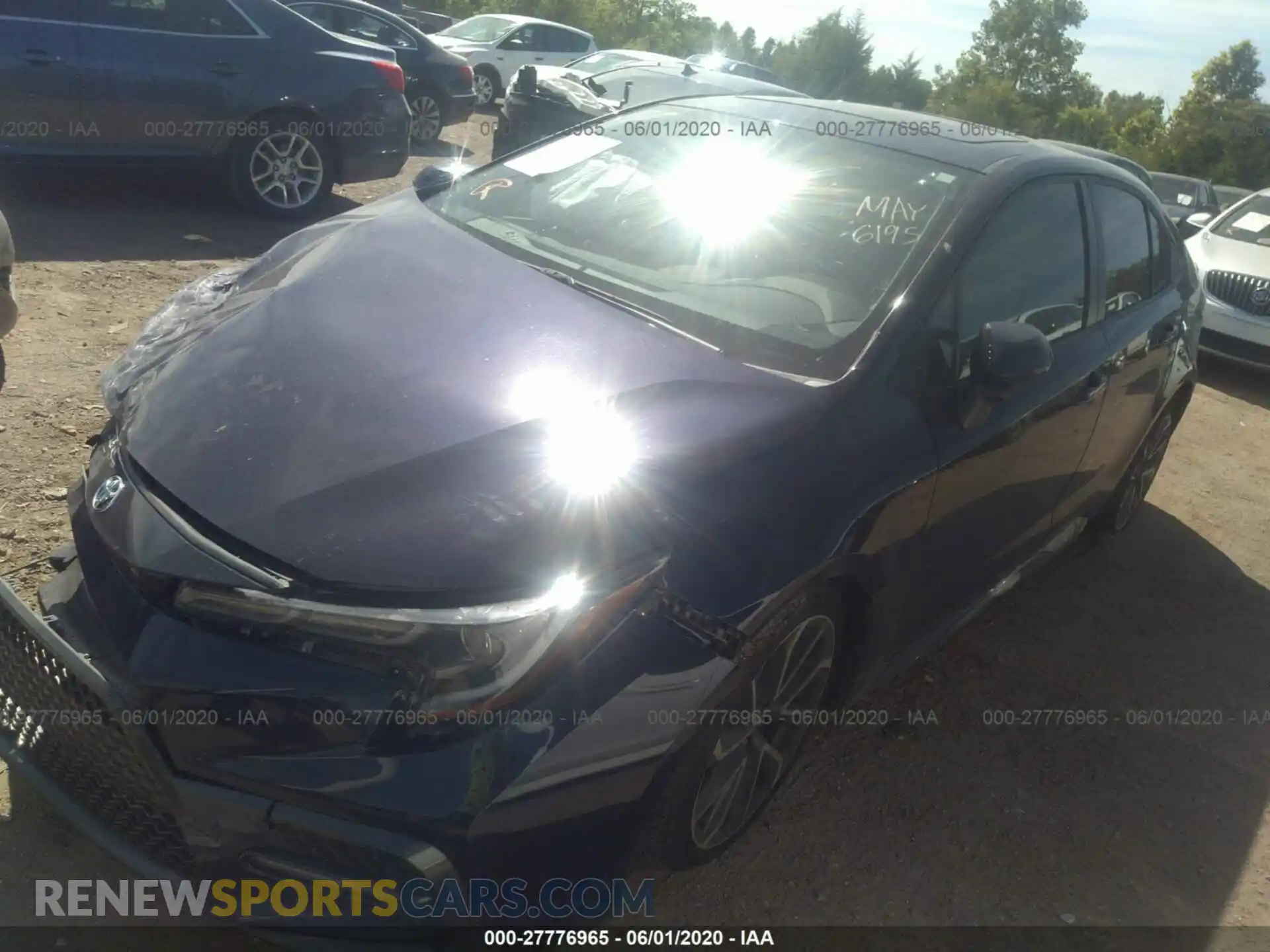 2 Photograph of a damaged car JTDP4RCE7LJ006195 TOYOTA COROLLA 2020