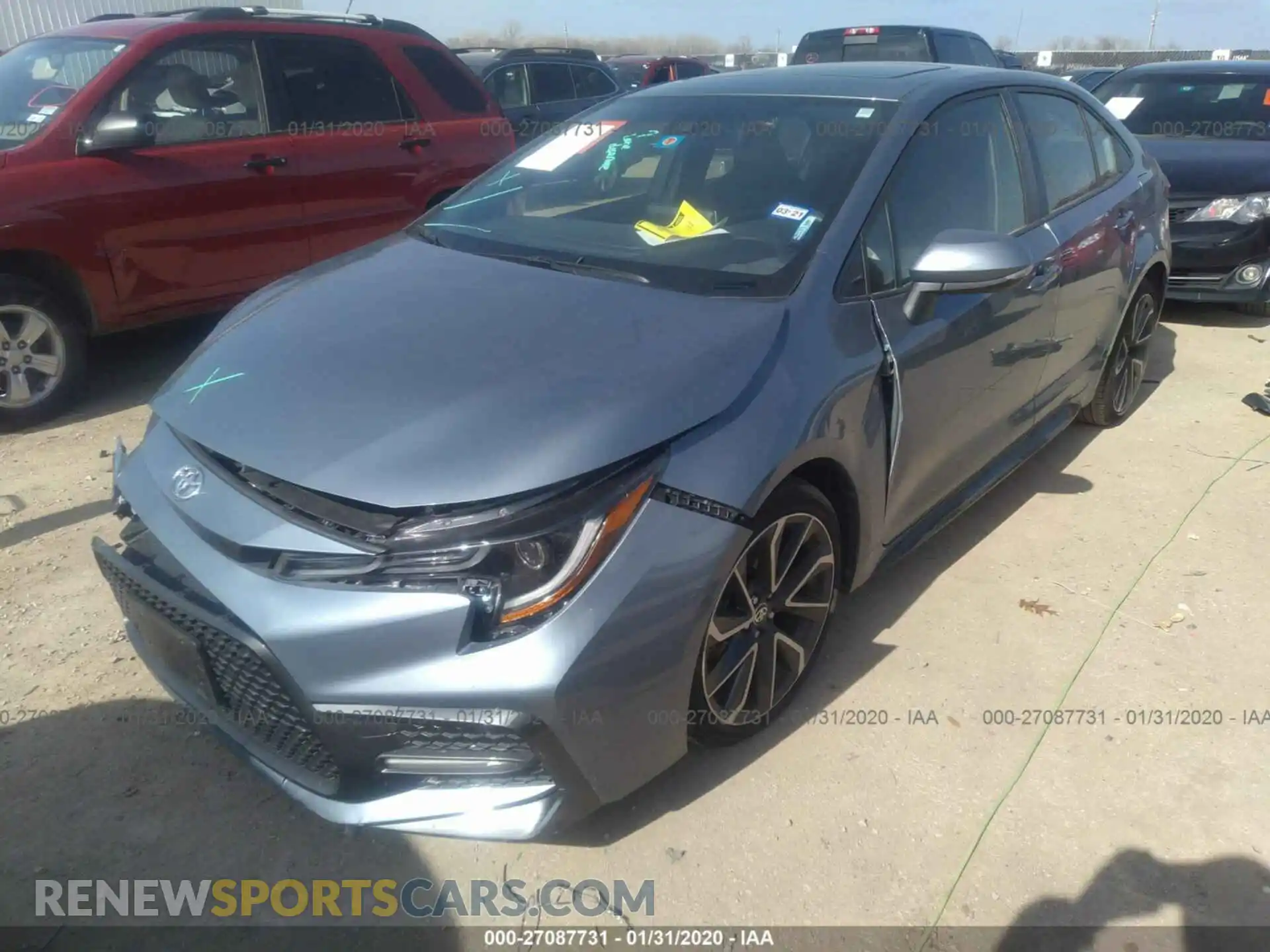2 Photograph of a damaged car JTDP4RCE7LJ006925 TOYOTA COROLLA 2020