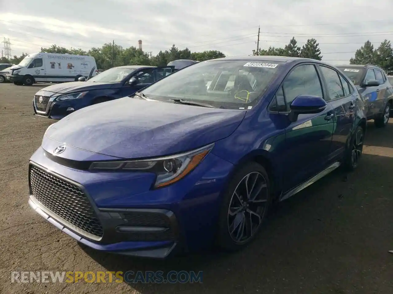 2 Photograph of a damaged car JTDP4RCE7LJ007444 TOYOTA COROLLA 2020