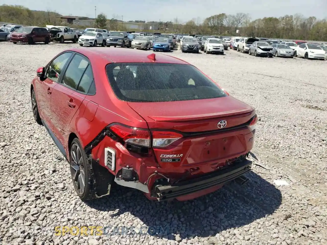 3 Photograph of a damaged car JTDP4RCE7LJ010327 TOYOTA COROLLA 2020
