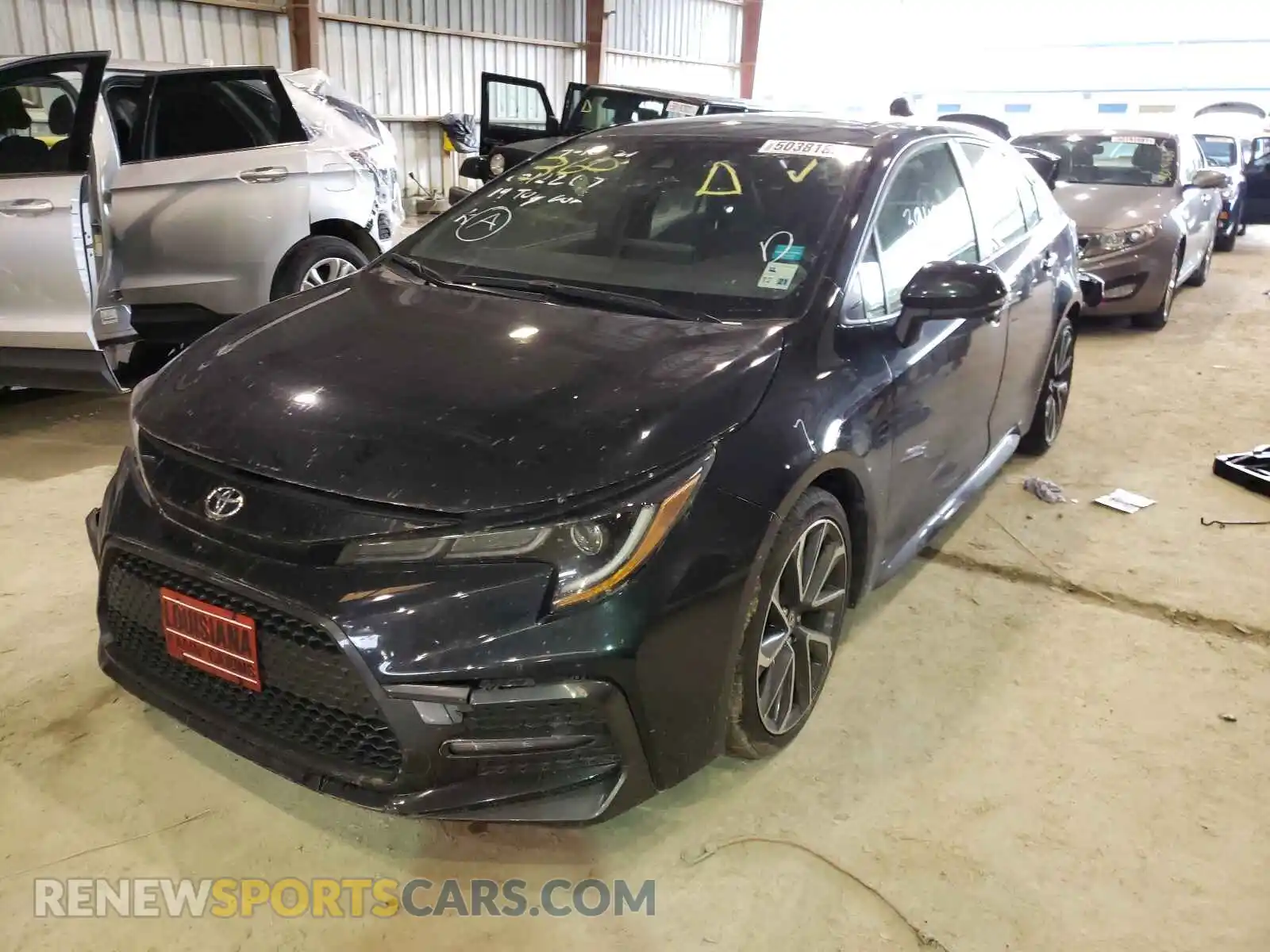 2 Photograph of a damaged car JTDP4RCE7LJ012207 TOYOTA COROLLA 2020