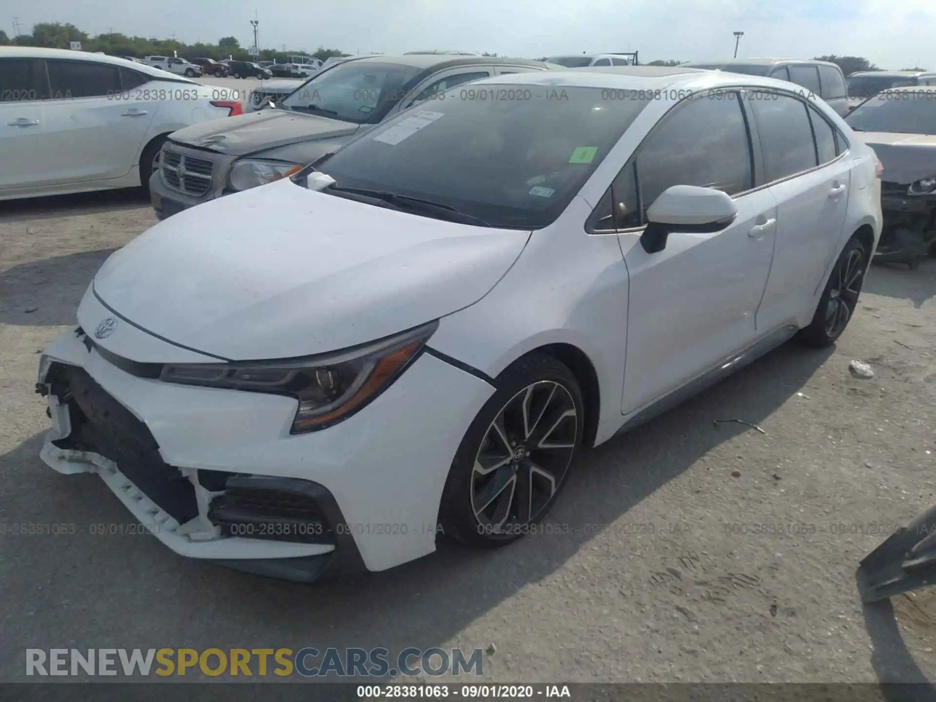 2 Photograph of a damaged car JTDP4RCE7LJ031792 TOYOTA COROLLA 2020