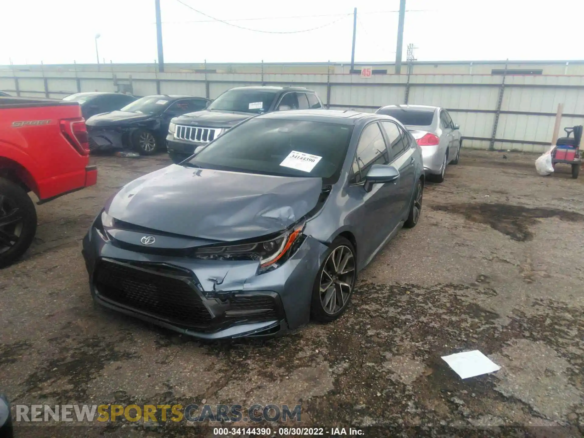 2 Photograph of a damaged car JTDP4RCE7LJ051041 TOYOTA COROLLA 2020