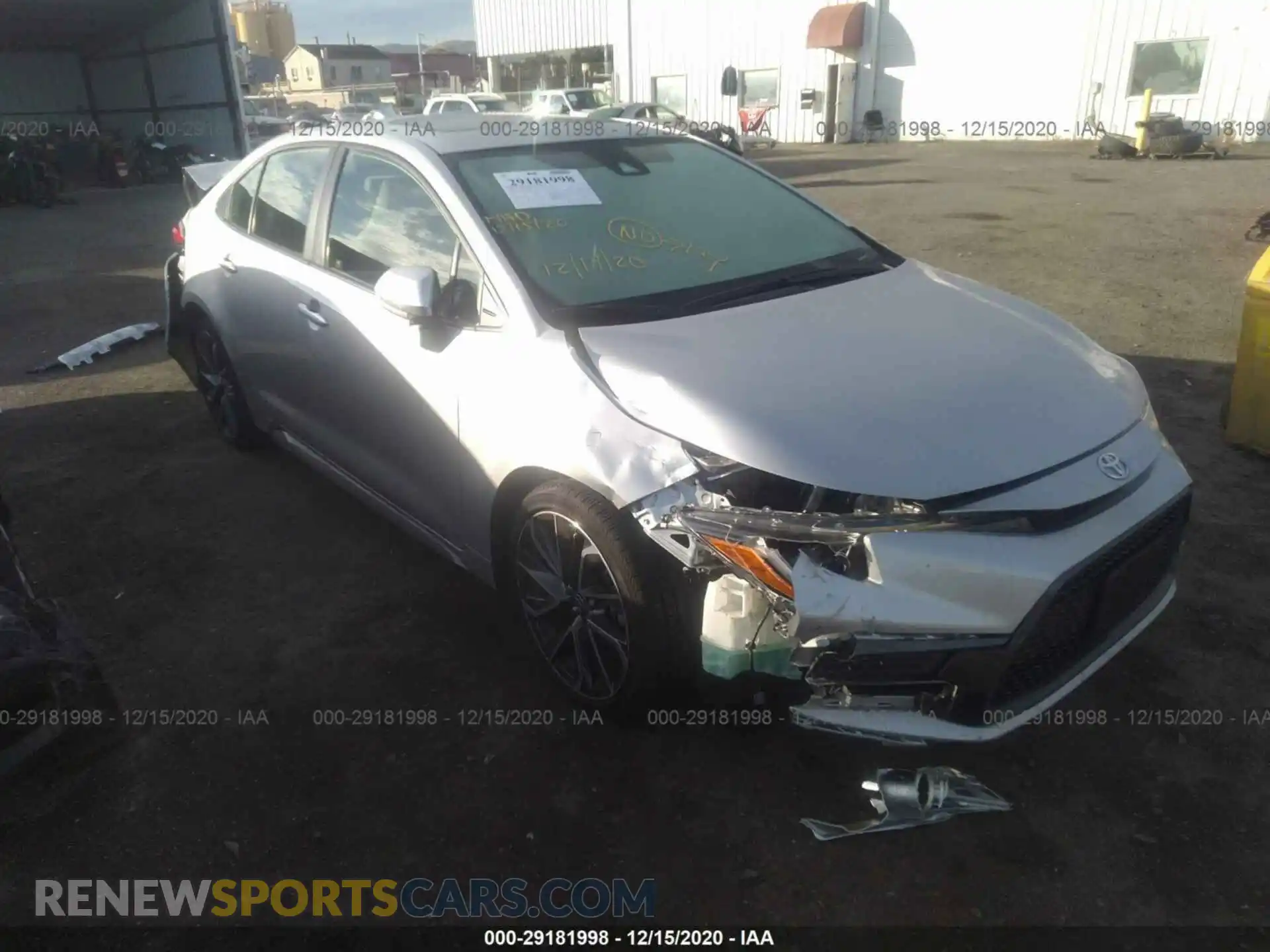 1 Photograph of a damaged car JTDP4RCE8LJ005282 TOYOTA COROLLA 2020