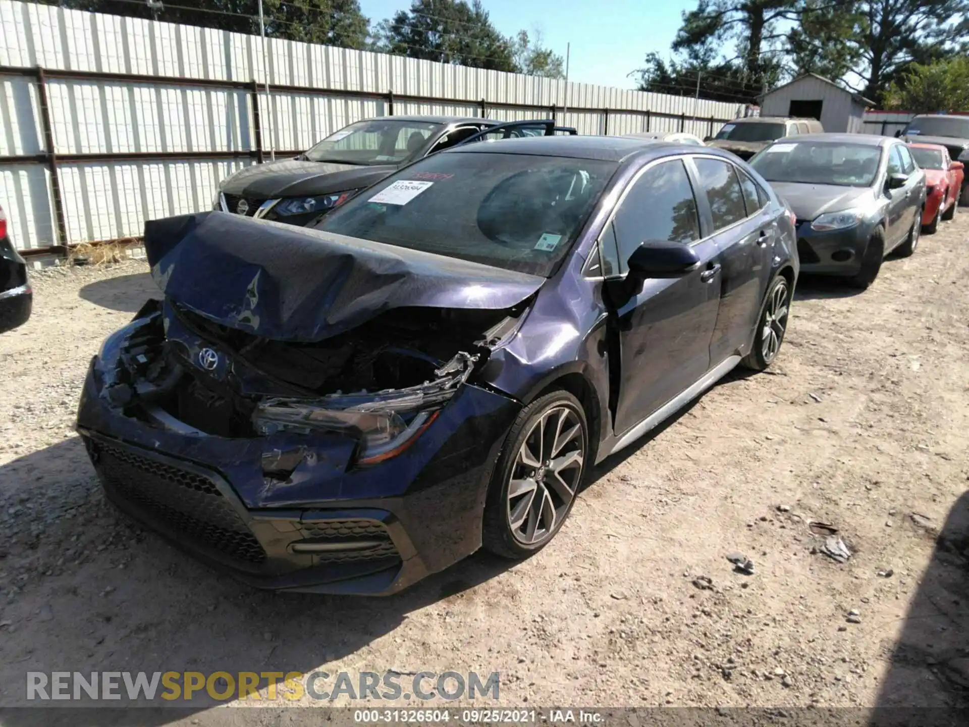 2 Photograph of a damaged car JTDP4RCE8LJ010613 TOYOTA COROLLA 2020