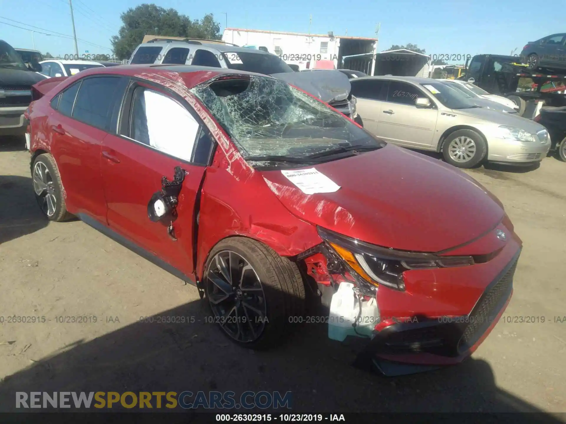 1 Photograph of a damaged car JTDP4RCE8LJ016685 TOYOTA COROLLA 2020