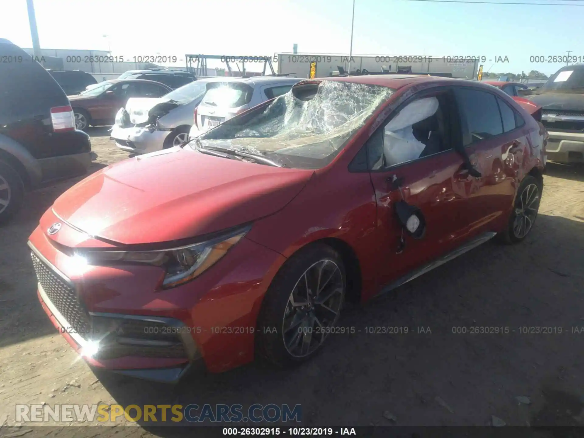 2 Photograph of a damaged car JTDP4RCE8LJ016685 TOYOTA COROLLA 2020