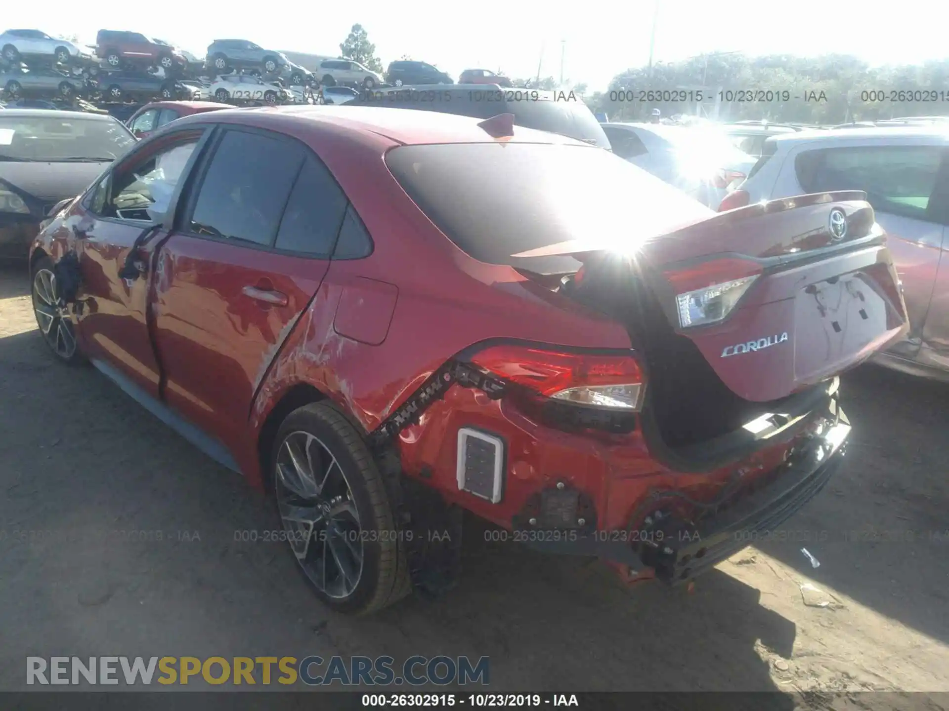 3 Photograph of a damaged car JTDP4RCE8LJ016685 TOYOTA COROLLA 2020