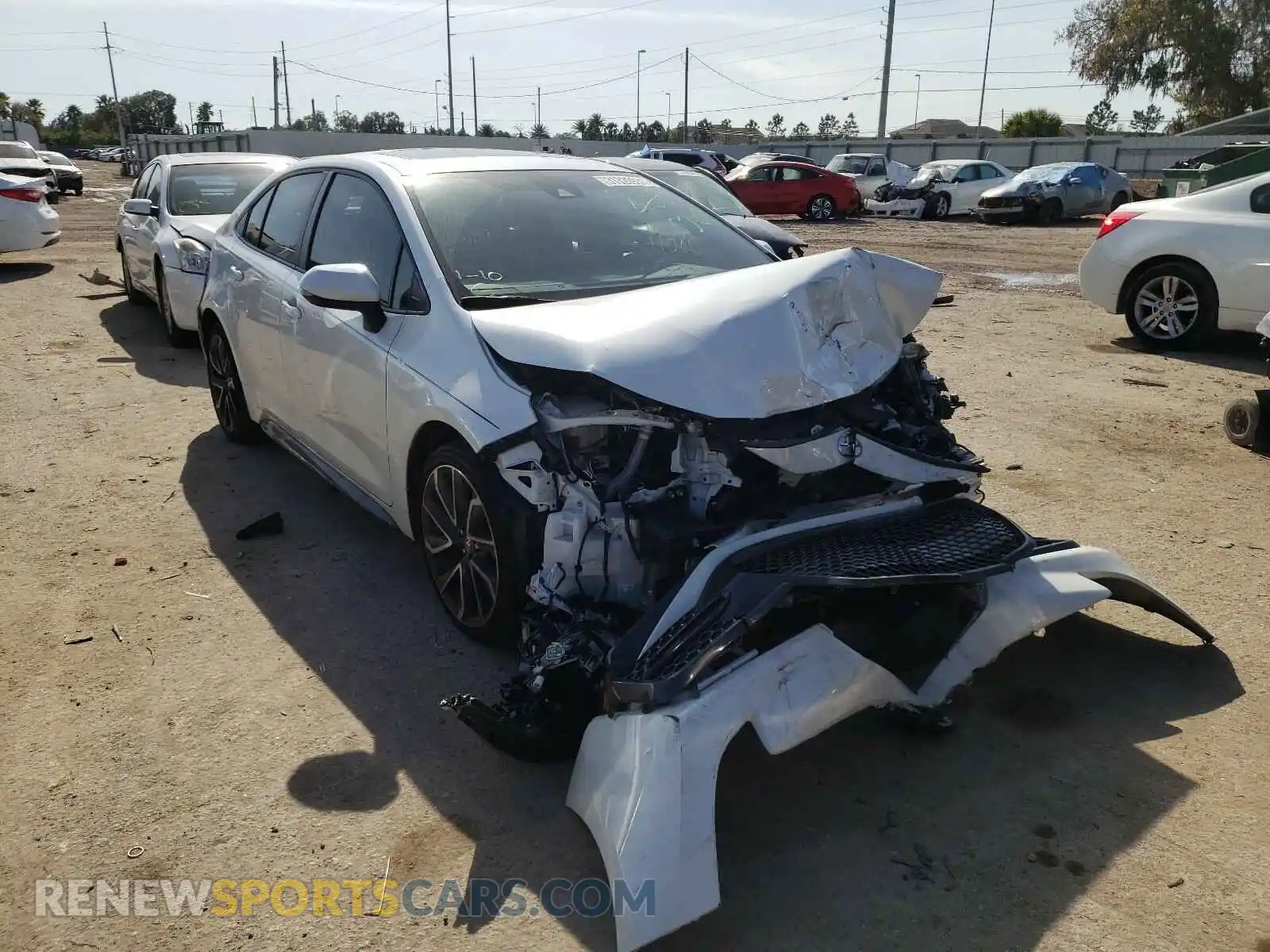 1 Photograph of a damaged car JTDP4RCE8LJ020073 TOYOTA COROLLA 2020