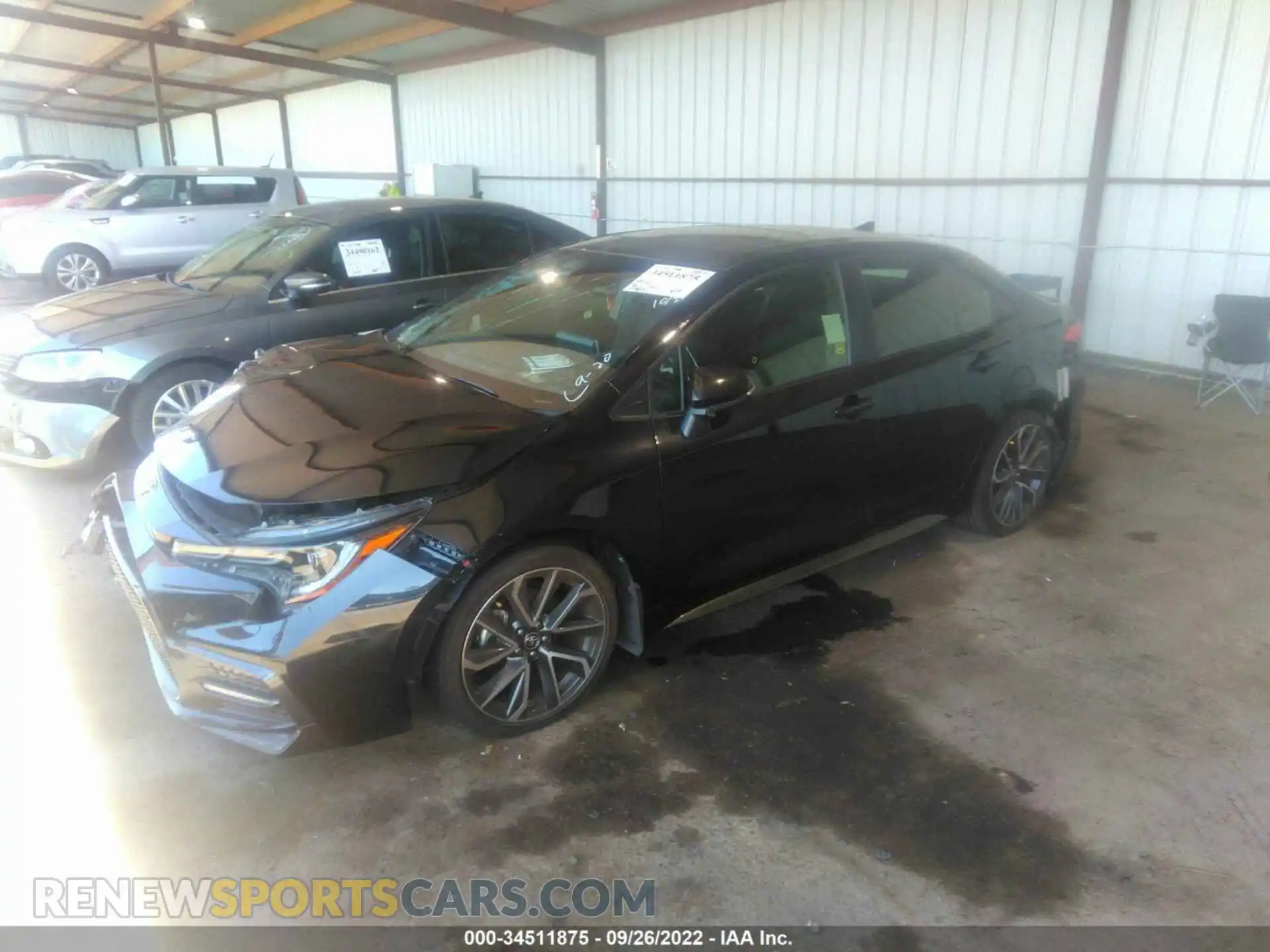 2 Photograph of a damaged car JTDP4RCE8LJ038346 TOYOTA COROLLA 2020