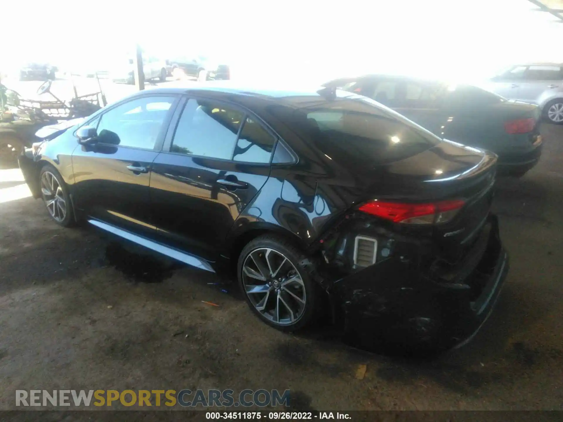 3 Photograph of a damaged car JTDP4RCE8LJ038346 TOYOTA COROLLA 2020