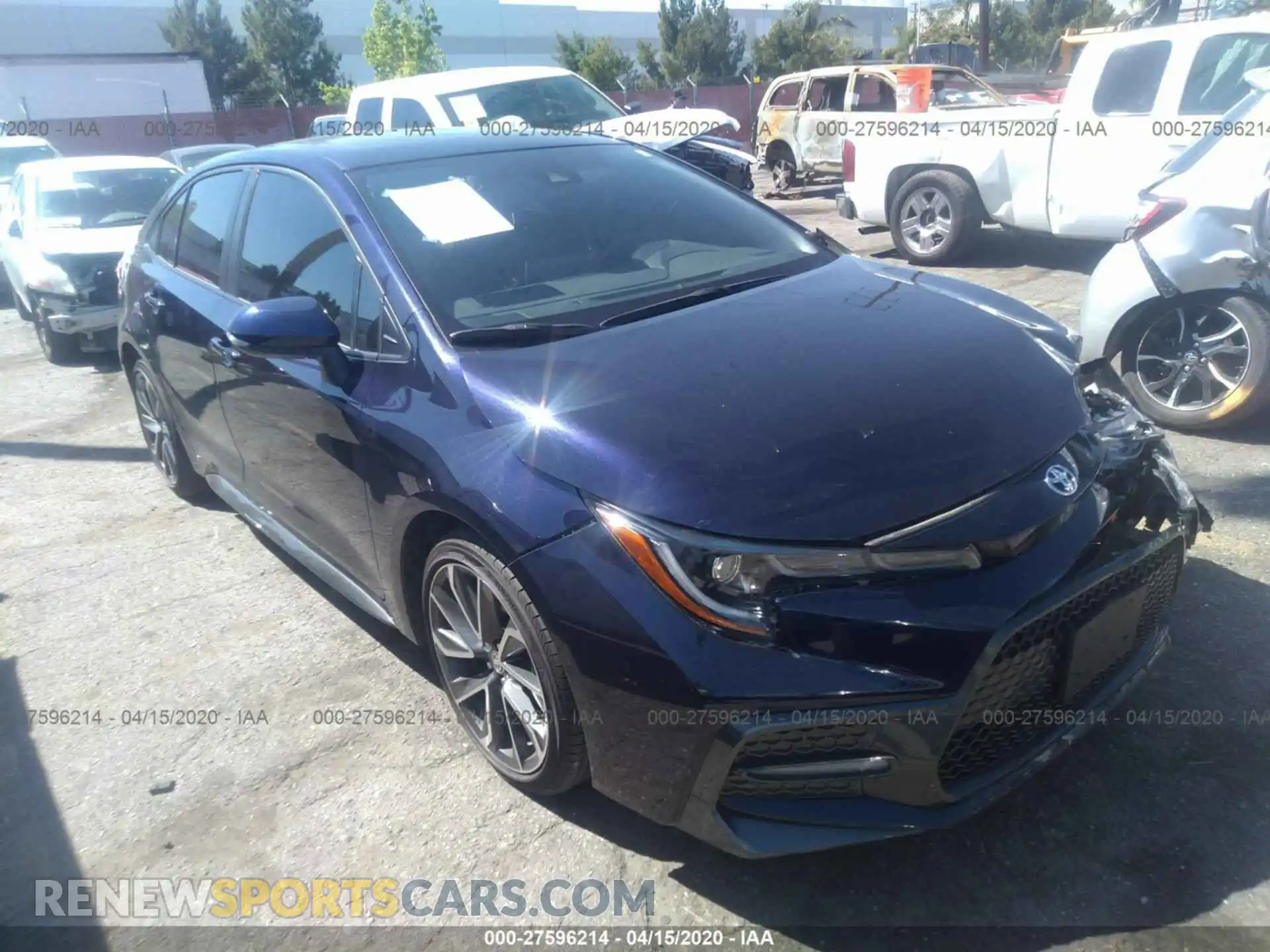 1 Photograph of a damaged car JTDP4RCE9LJ001063 TOYOTA COROLLA 2020