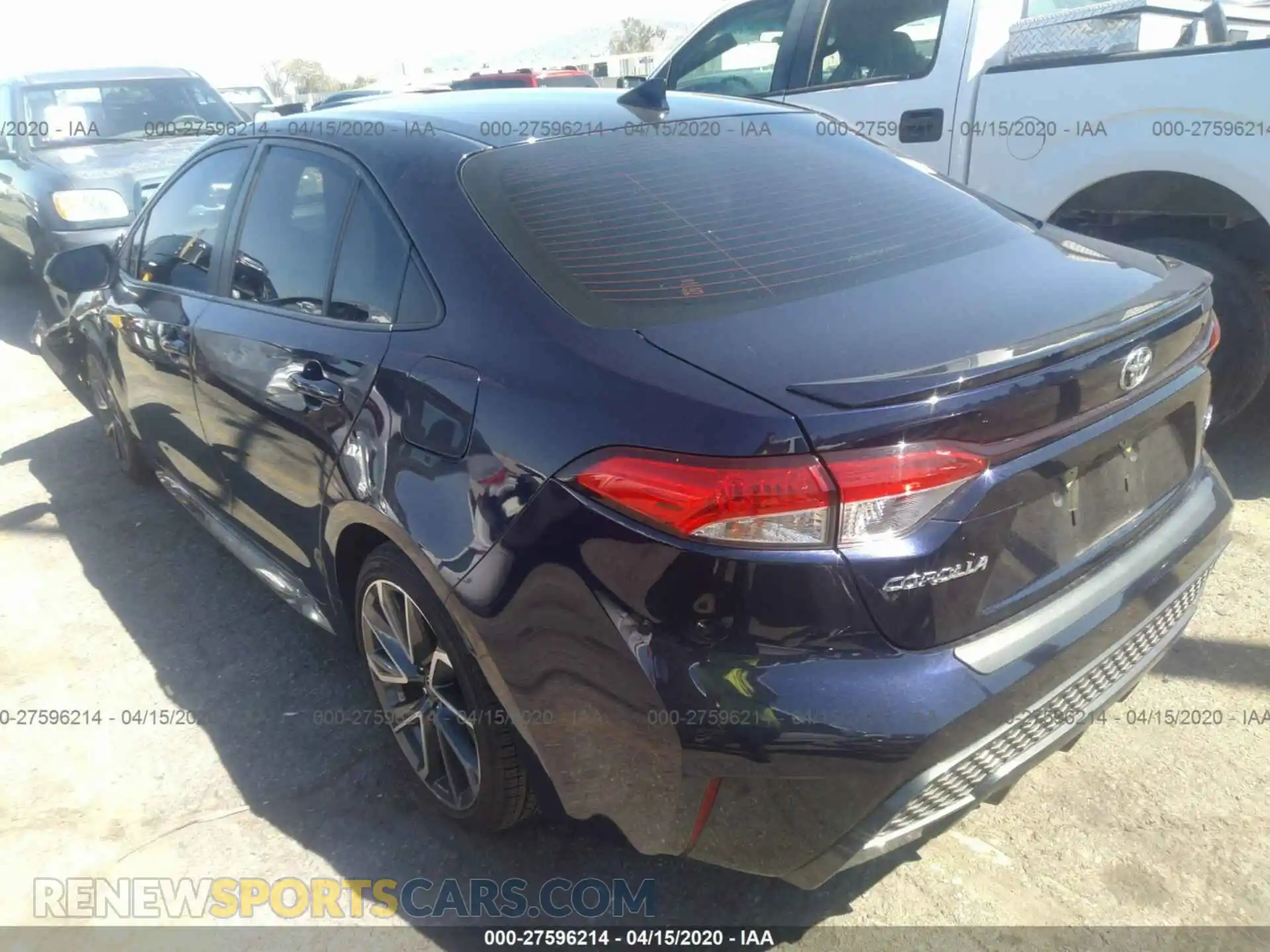 3 Photograph of a damaged car JTDP4RCE9LJ001063 TOYOTA COROLLA 2020