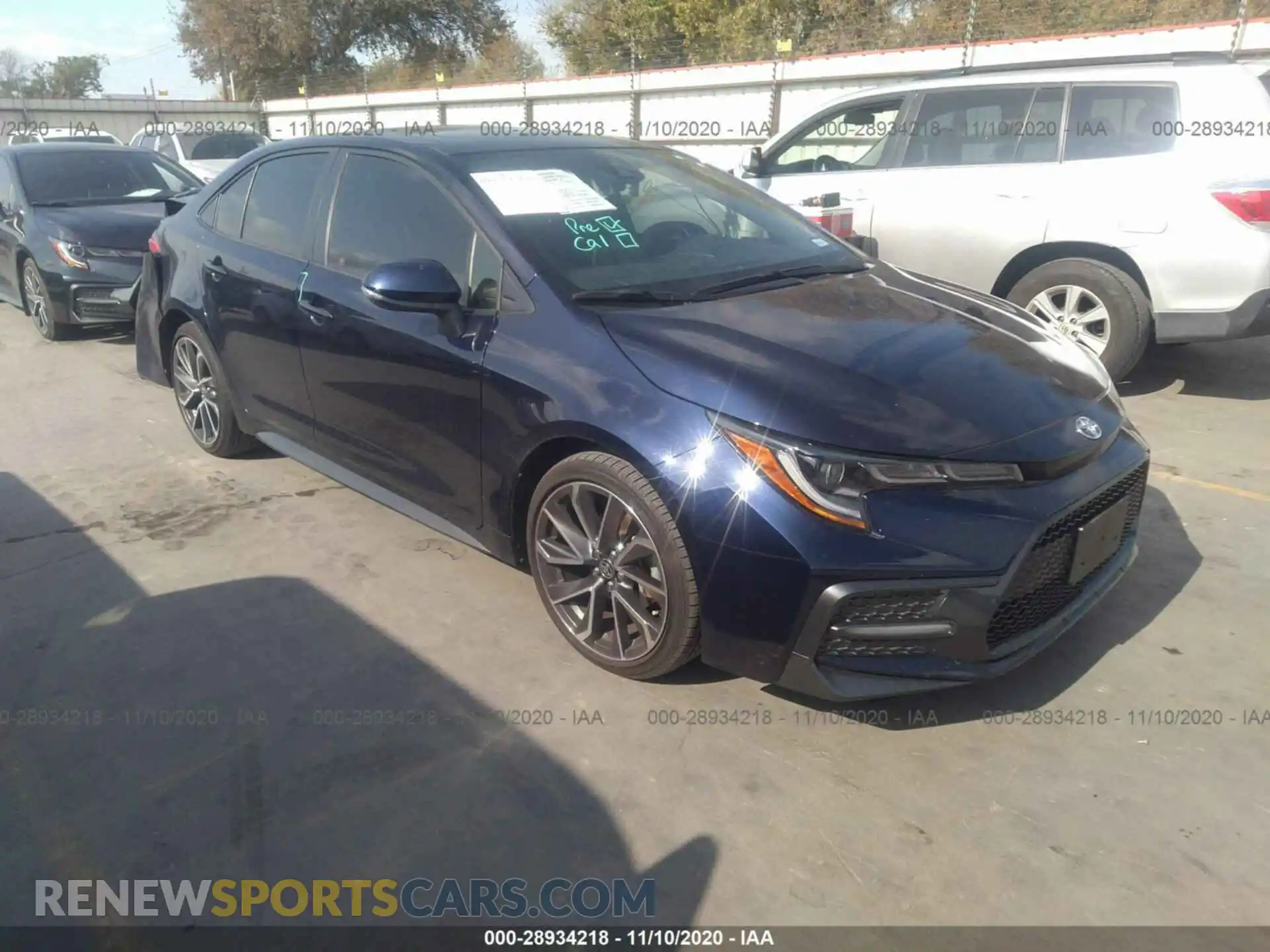 1 Photograph of a damaged car JTDP4RCE9LJ007445 TOYOTA COROLLA 2020