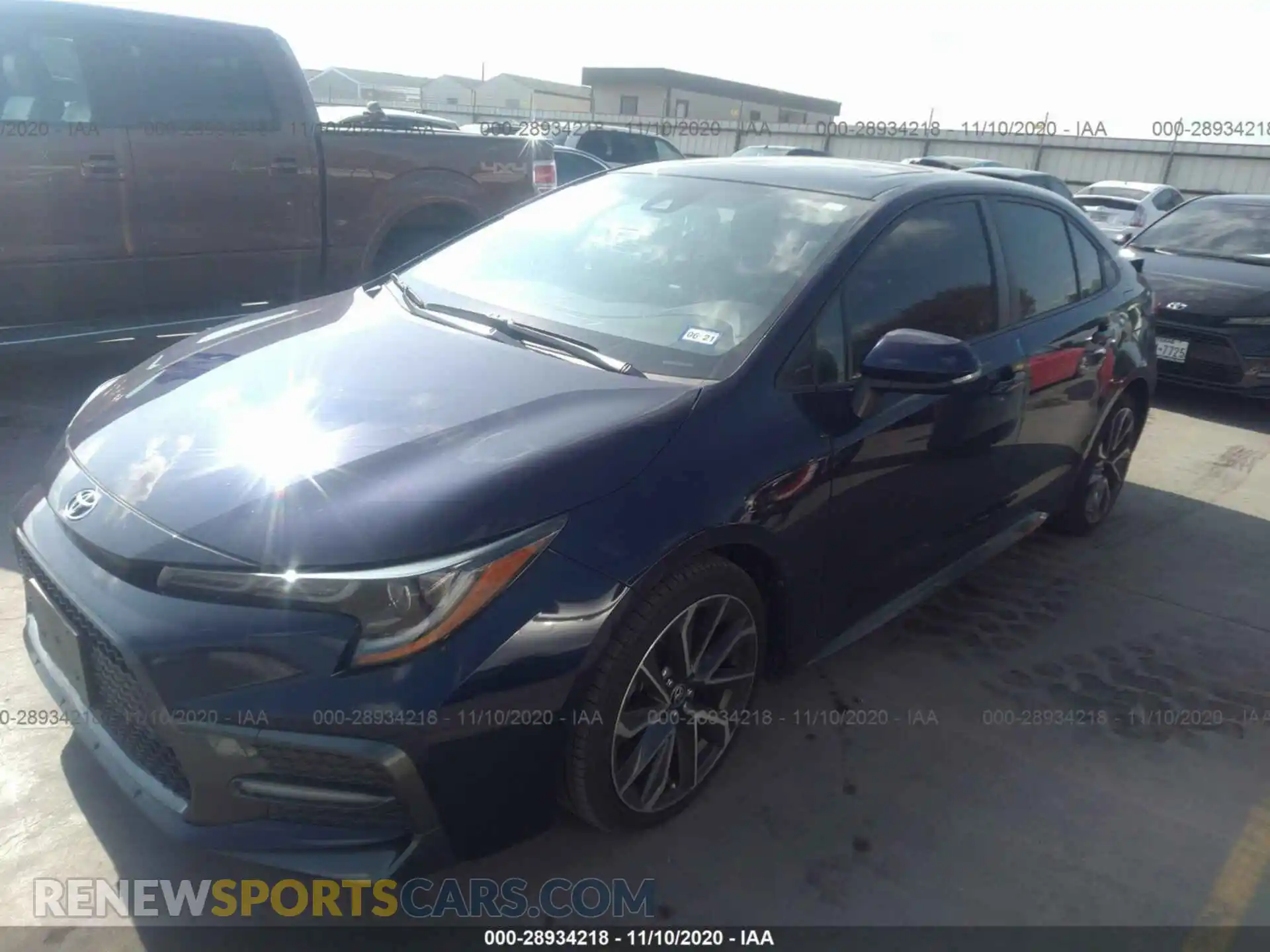 2 Photograph of a damaged car JTDP4RCE9LJ007445 TOYOTA COROLLA 2020