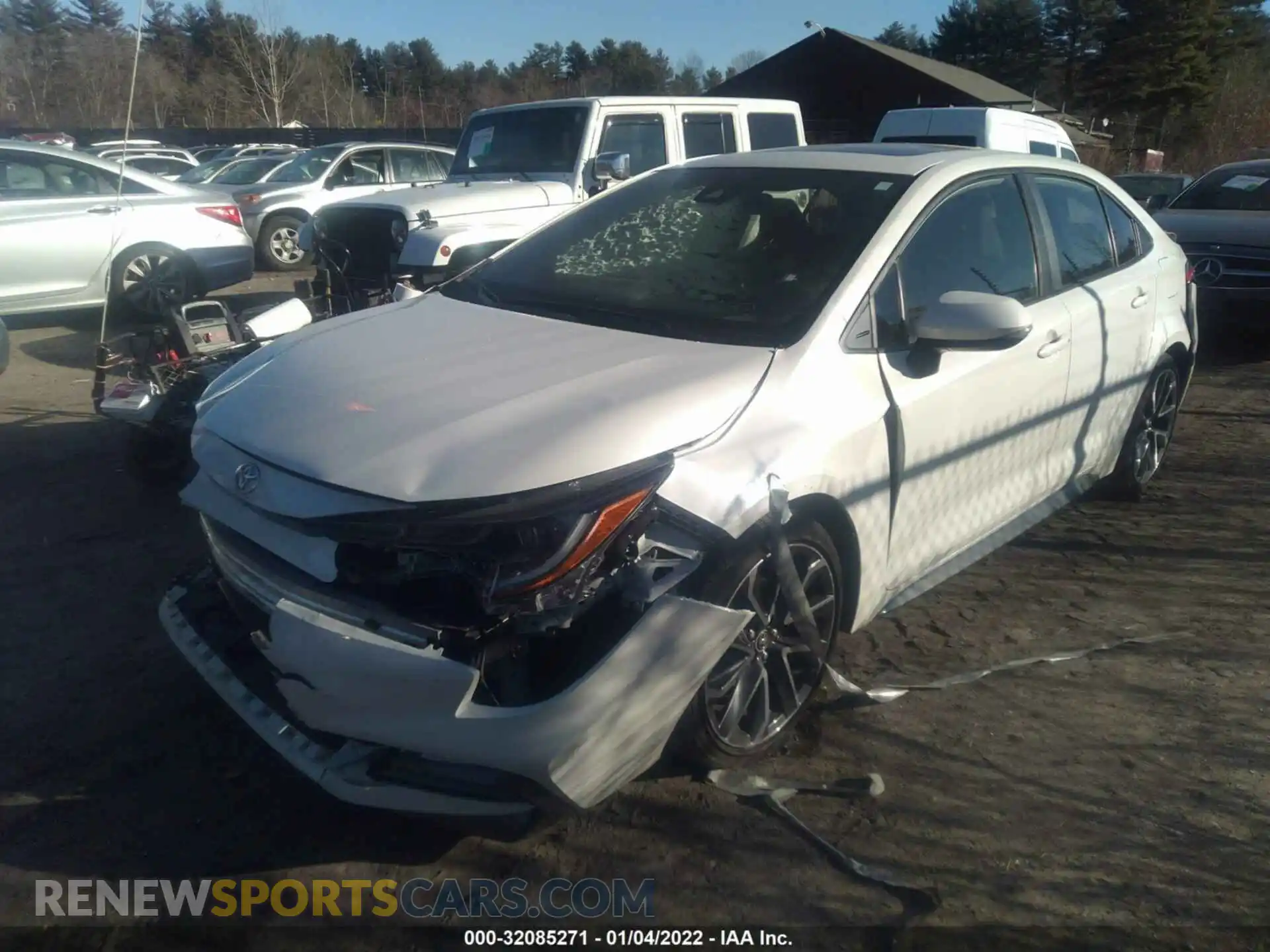 2 Фотография поврежденного автомобиля JTDP4RCE9LJ010376 TOYOTA COROLLA 2020