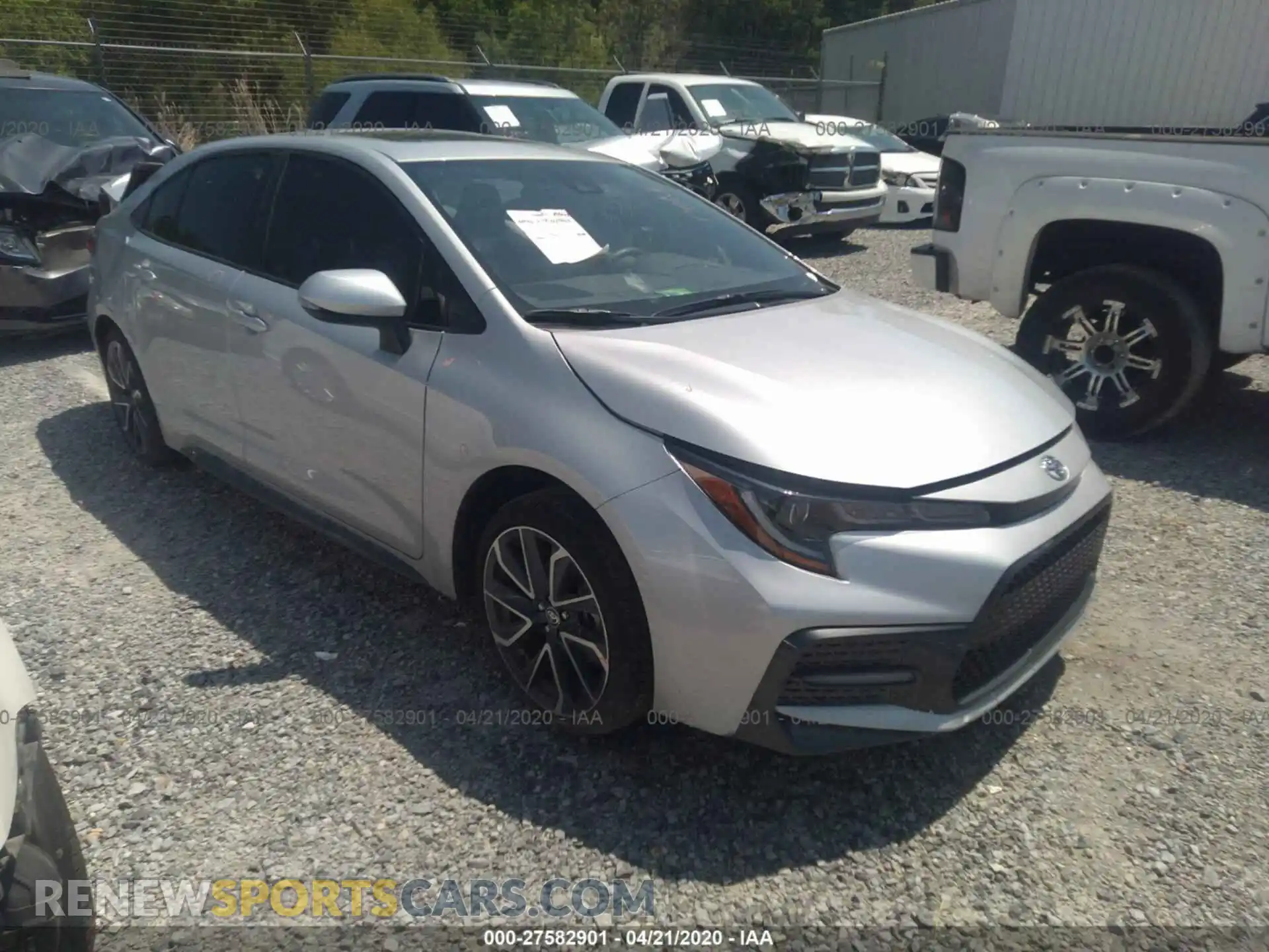 1 Photograph of a damaged car JTDP4RCE9LJ019854 TOYOTA COROLLA 2020