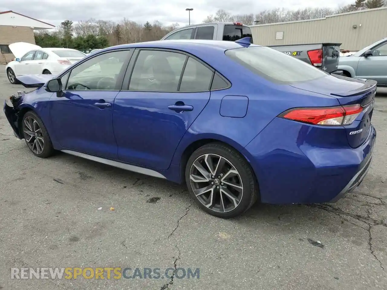 2 Photograph of a damaged car JTDP4RCE9LJ026402 TOYOTA COROLLA 2020