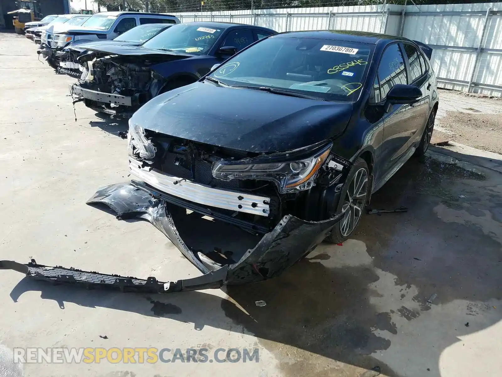 2 Photograph of a damaged car JTDP4RCE9LJ035245 TOYOTA COROLLA 2020
