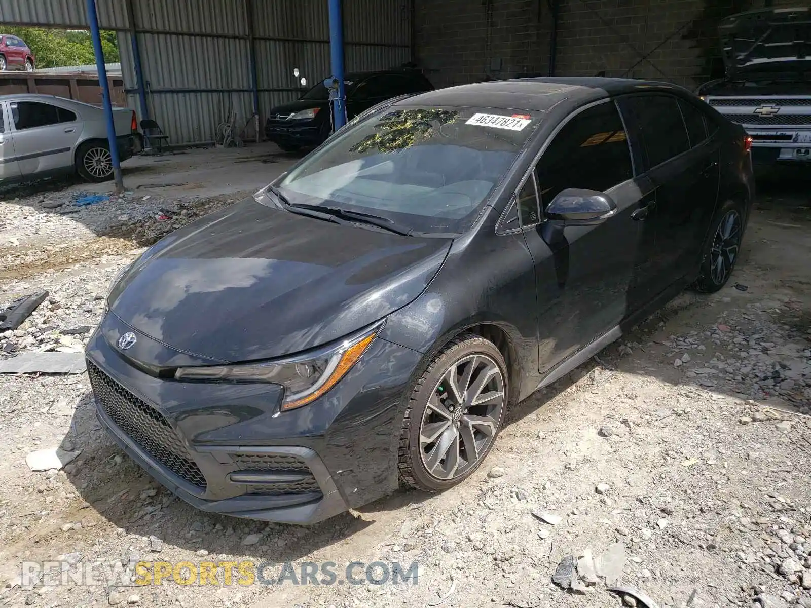 2 Photograph of a damaged car JTDP4RCE9LJ050456 TOYOTA COROLLA 2020