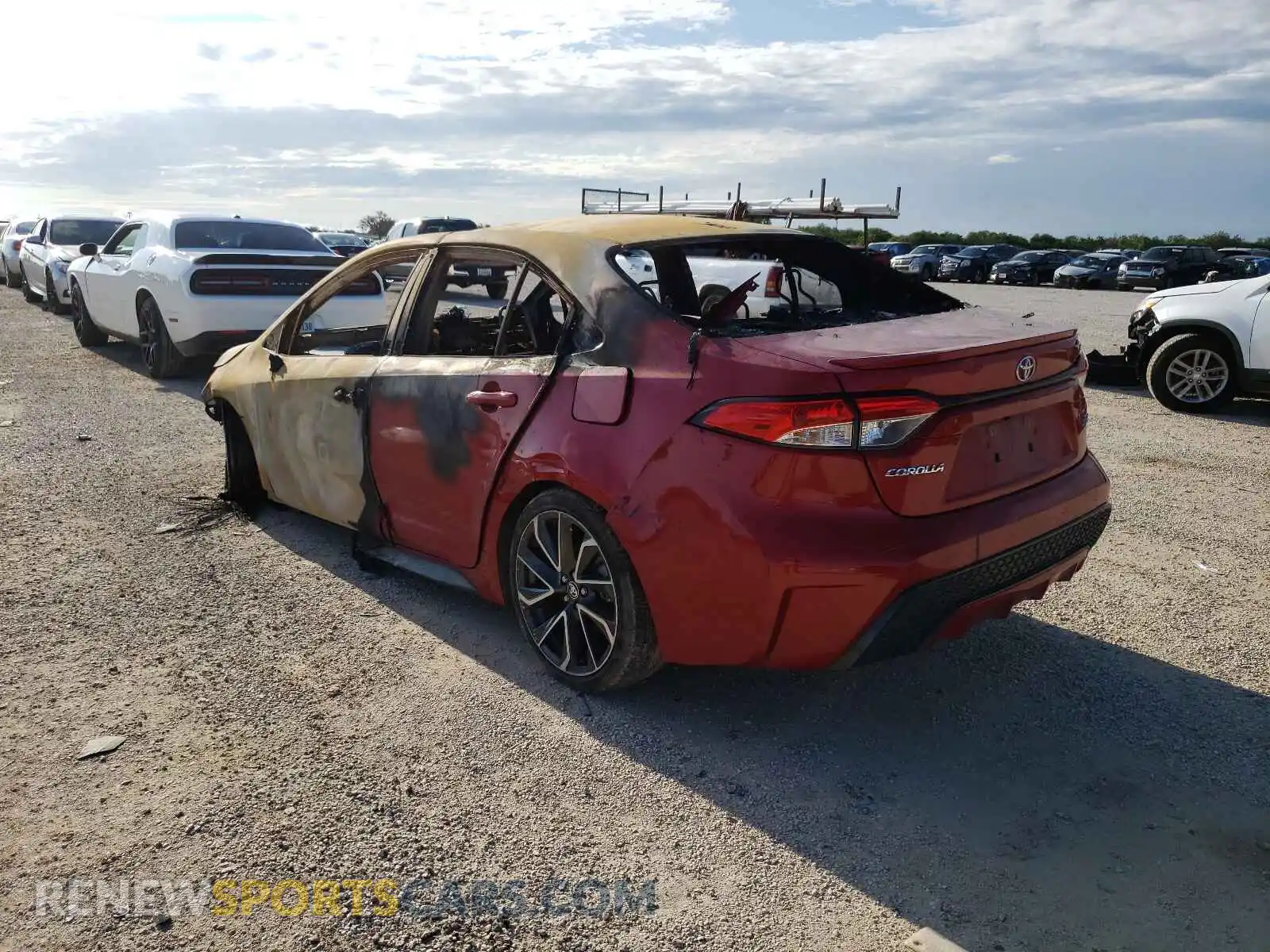 3 fotografías del automóvil dañado JTDP4RCE9LJ053230 TOYOTA COROLLA 2020