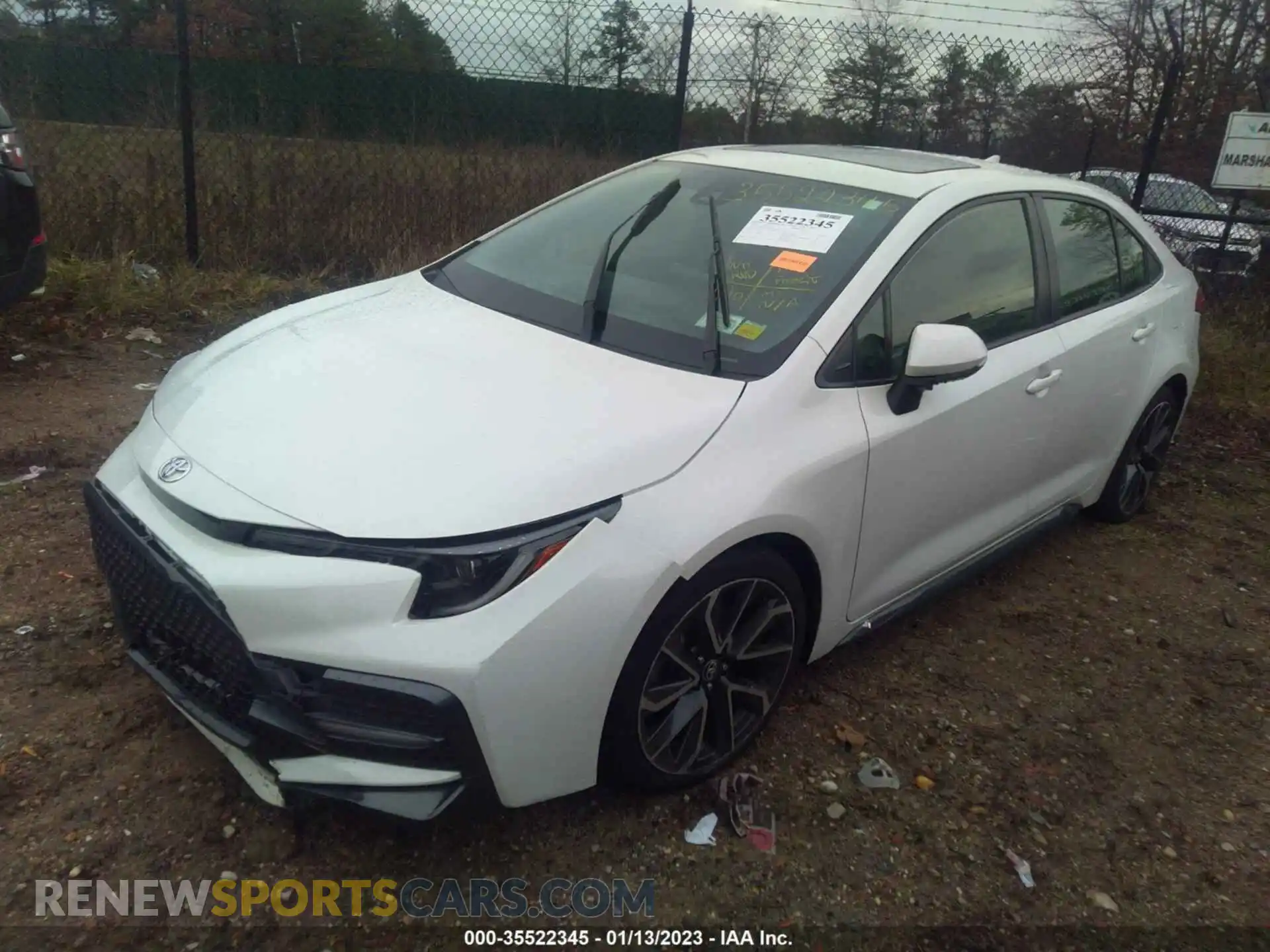 2 Photograph of a damaged car JTDP4RCEXLJ000388 TOYOTA COROLLA 2020