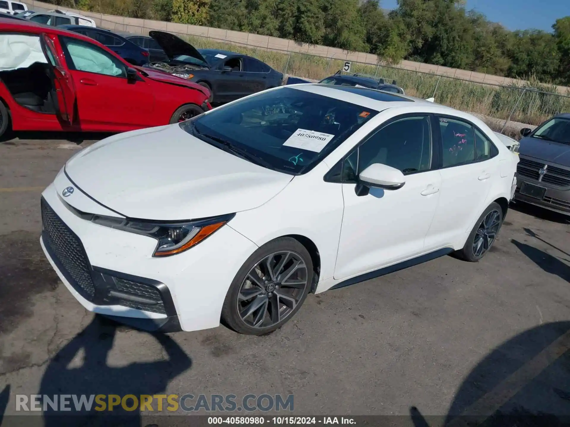 2 fotografías del automóvil dañado JTDP4RCEXLJ003890 TOYOTA COROLLA 2020