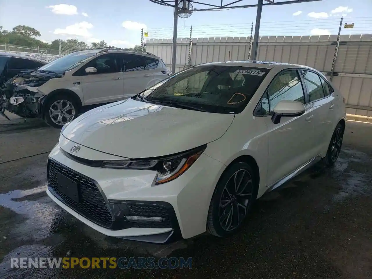 2 fotografías del automóvil dañado JTDP4RCEXLJ006711 TOYOTA COROLLA 2020