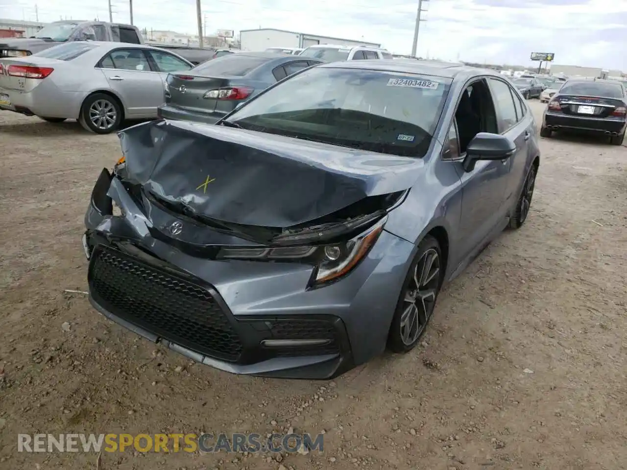 2 Photograph of a damaged car JTDP4RCEXLJ009740 TOYOTA COROLLA 2020
