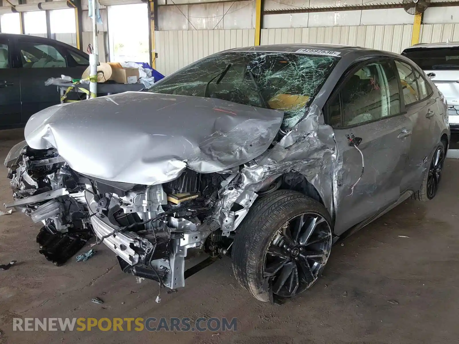 2 Photograph of a damaged car JTDP4RCEXLJ021080 TOYOTA COROLLA 2020