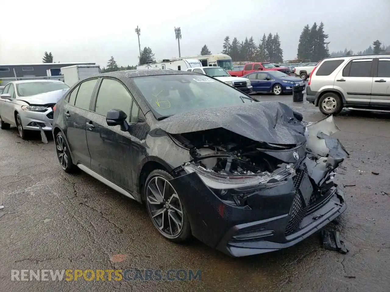 1 Photograph of a damaged car JTDP4RCEXLJ030247 TOYOTA COROLLA 2020