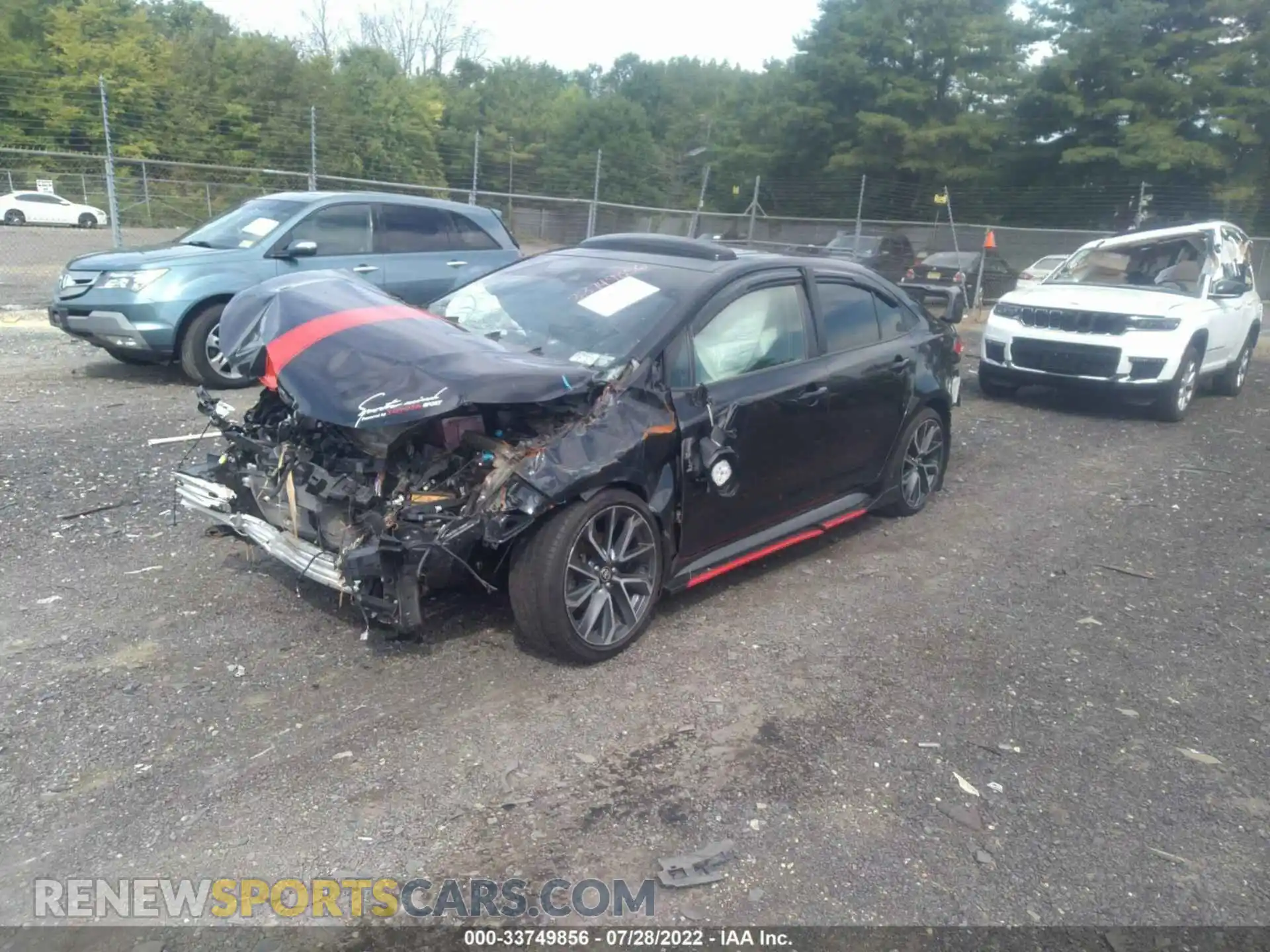 2 fotografías del automóvil dañado JTDP4RCEXLJ034475 TOYOTA COROLLA 2020