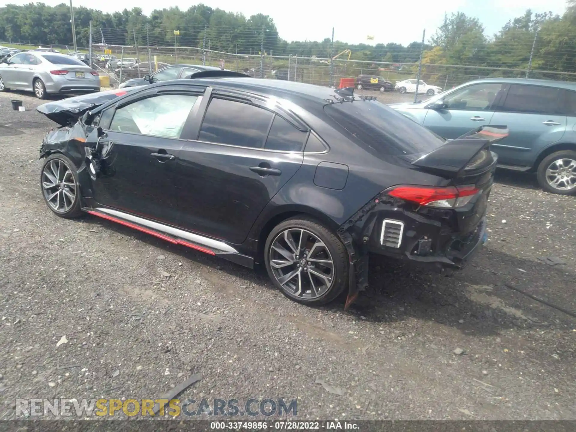 3 fotografías del automóvil dañado JTDP4RCEXLJ034475 TOYOTA COROLLA 2020