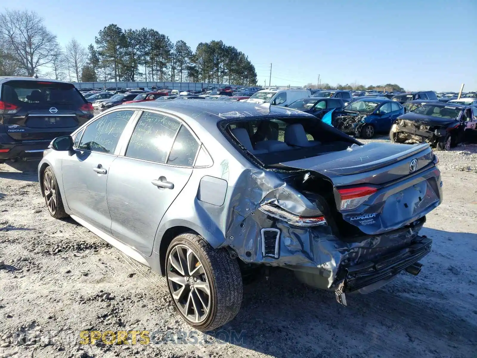 3 fotografías del automóvil dañado JTDS4RCE0LJ002452 TOYOTA COROLLA 2020