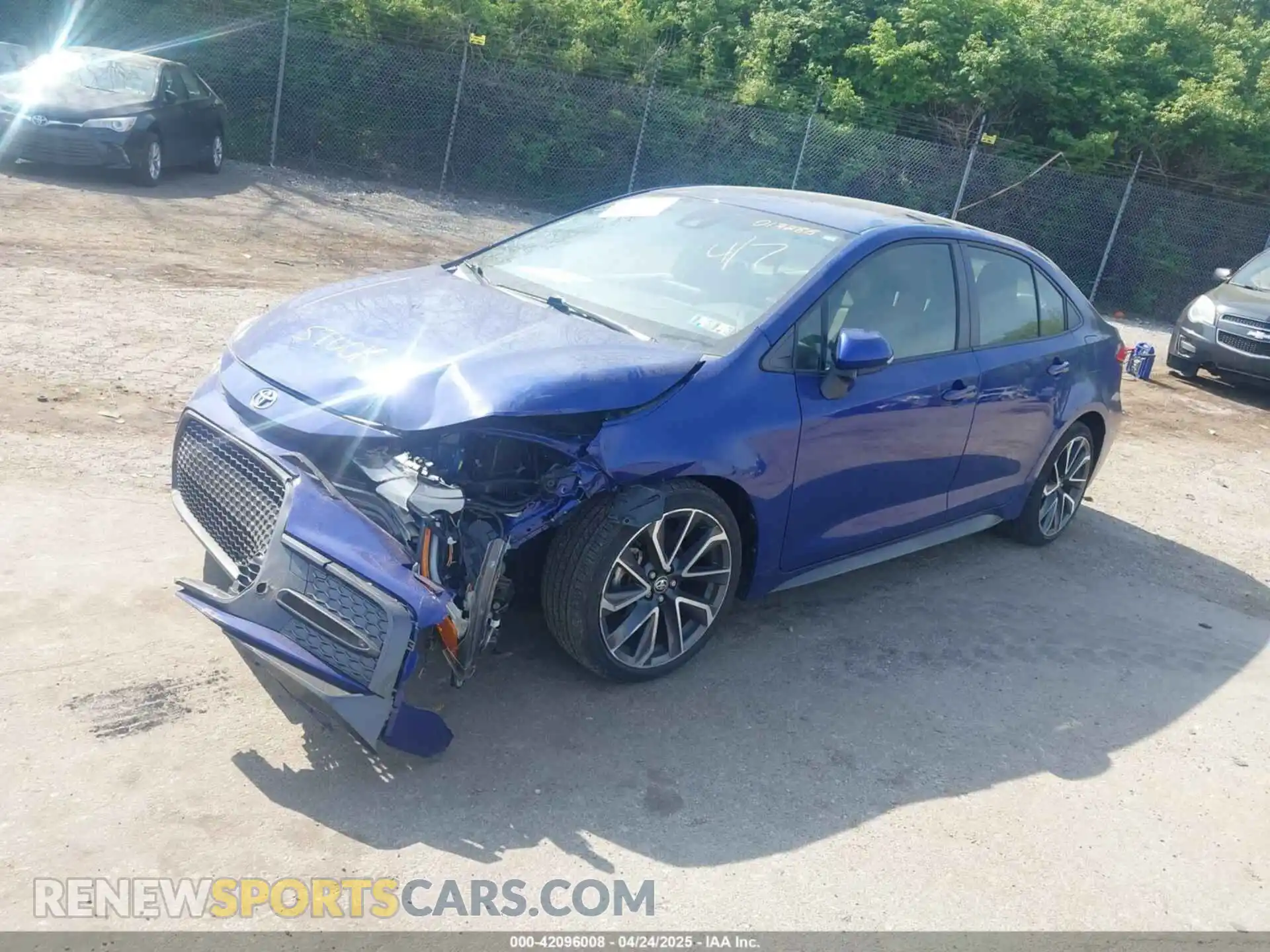 2 Photograph of a damaged car JTDS4RCE0LJ017288 TOYOTA COROLLA 2020