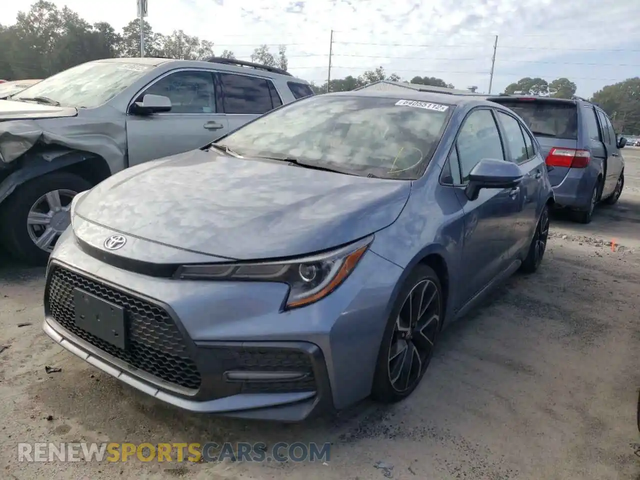 2 Photograph of a damaged car JTDS4RCE0LJ023088 TOYOTA COROLLA 2020