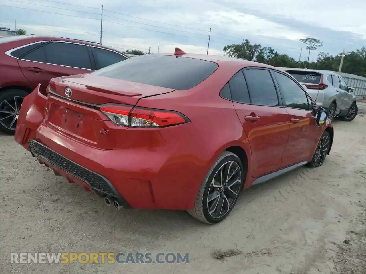 3 fotografías del automóvil dañado JTDS4RCE0LJ032079 TOYOTA COROLLA 2020